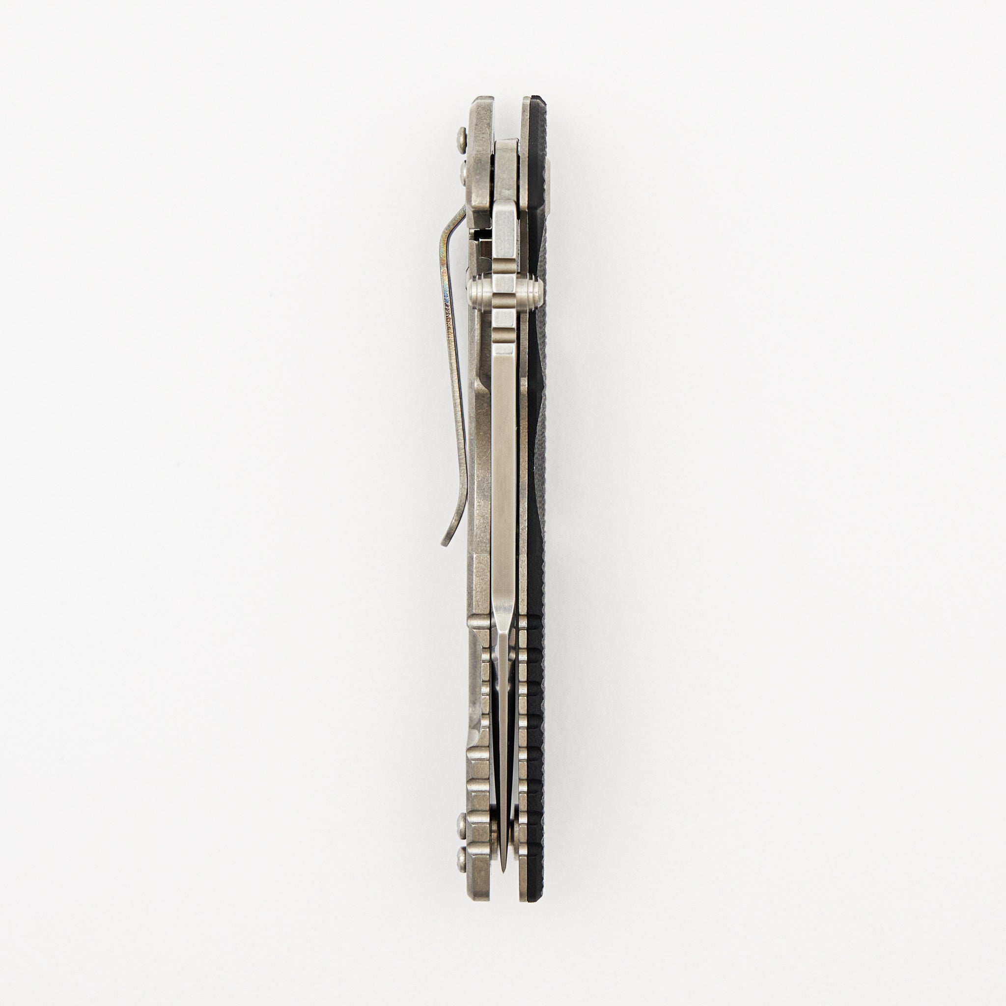 Eklipse 3.5" - MagnaCut Skinny Fullered Harpoon Spearpoint - Non-Flipper - Tri-Way - Stonewash - Black G10