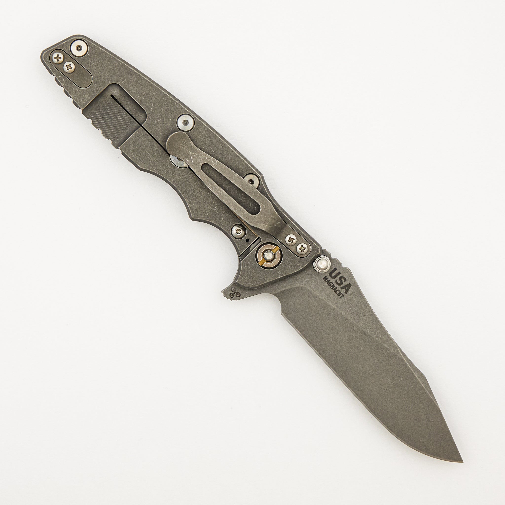 Eklipse 3.5" - MagnaCut Skinny Slicer - Hollow Grind - Tri-Way - Working Finish - Black G10