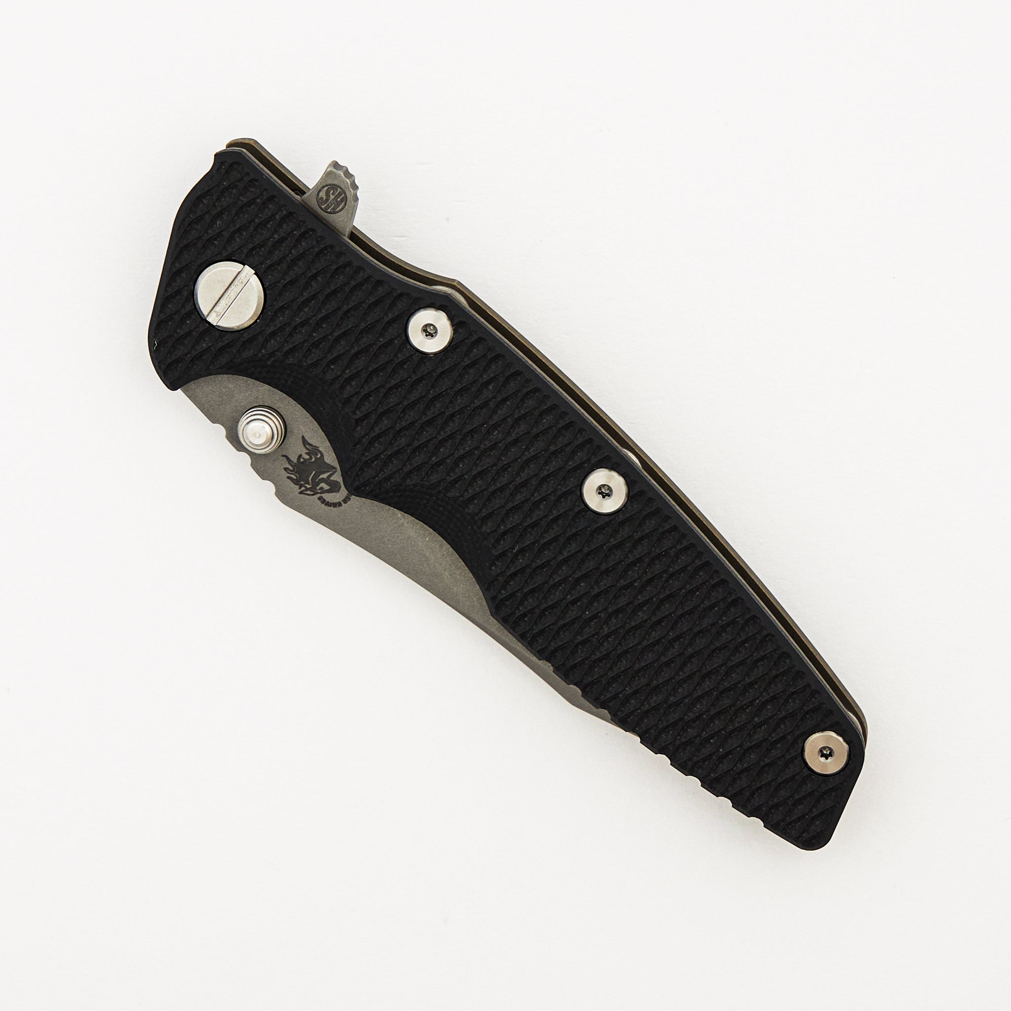Eklipse 3.5" - MagnaCut Skinny Slicer - Hollow Grind - Tri-Way - Battle Bronze - Black G10