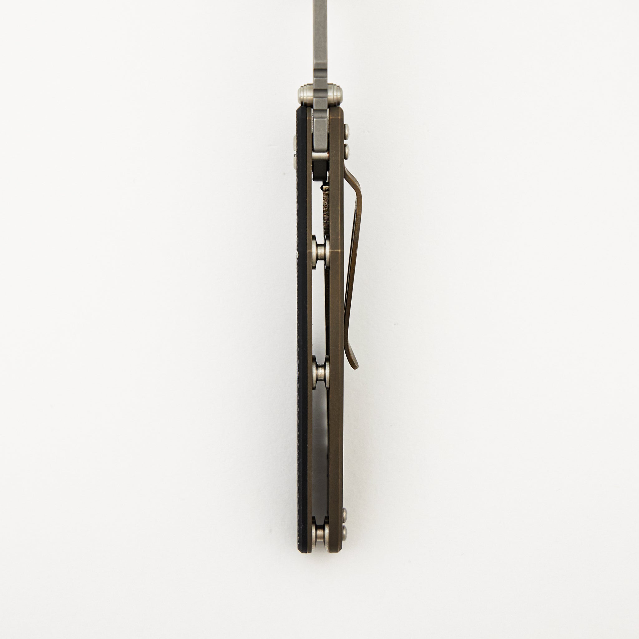 Eklipse 3.5" - MagnaCut Skinny Slicer - Hollow Grind - Tri-Way - Battle Bronze - Black G10