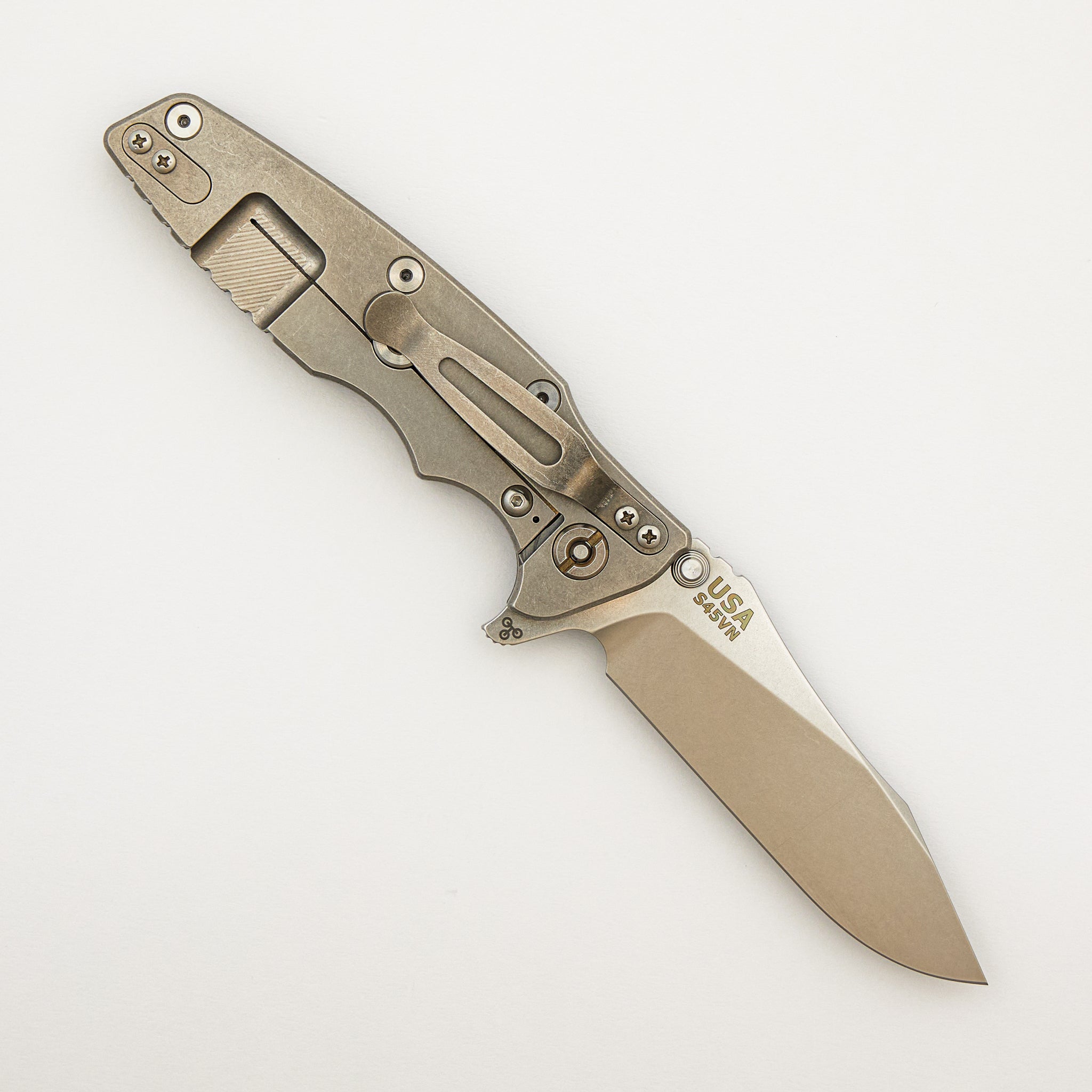 Eklipse 3.5" - S45VN Slicer - Hollow Grind - Tri-Way - Stonewash - Black G10