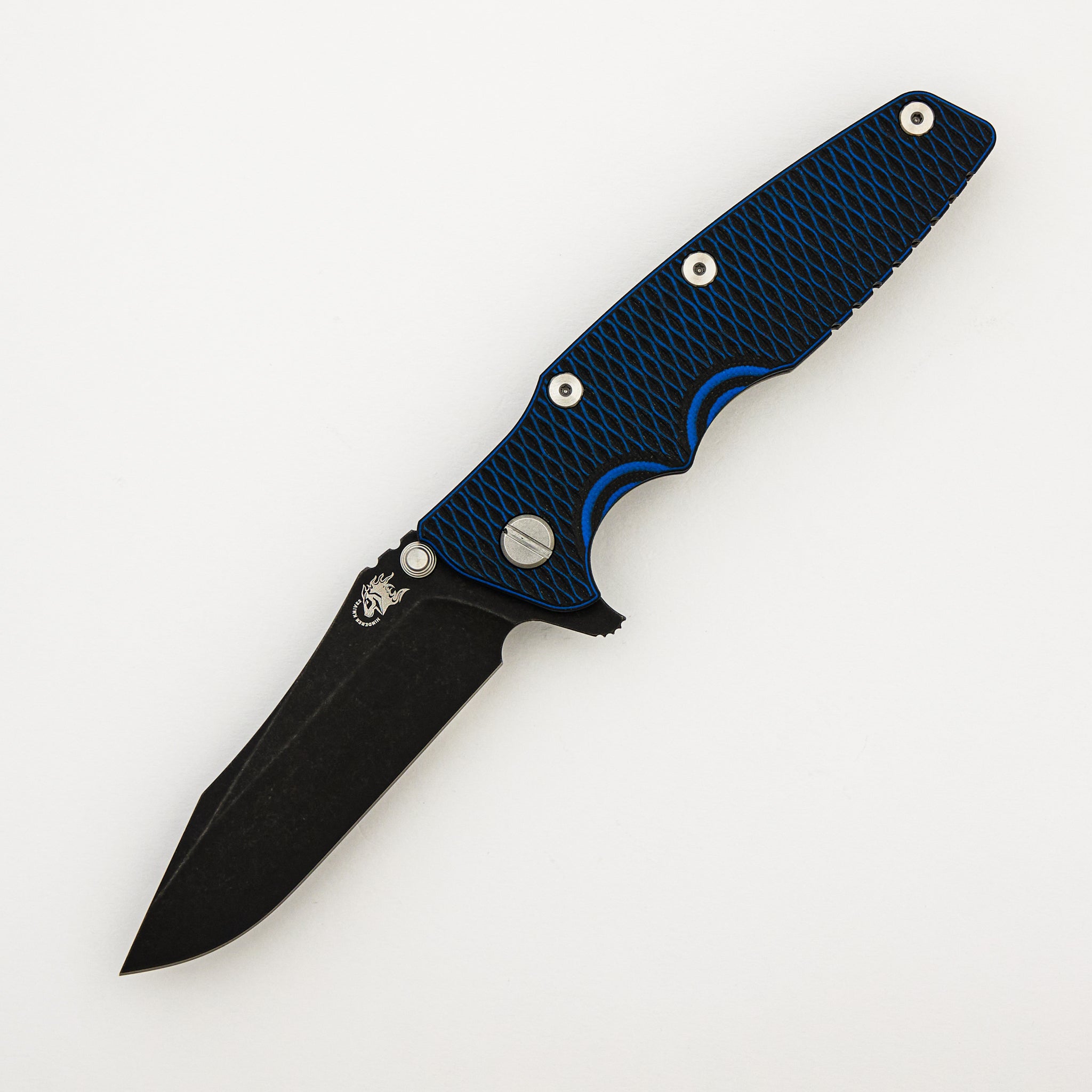 Eklipse 3.5" - S45VN Spearpoint - Tri-Way - Battle Black - Blue/Black G10