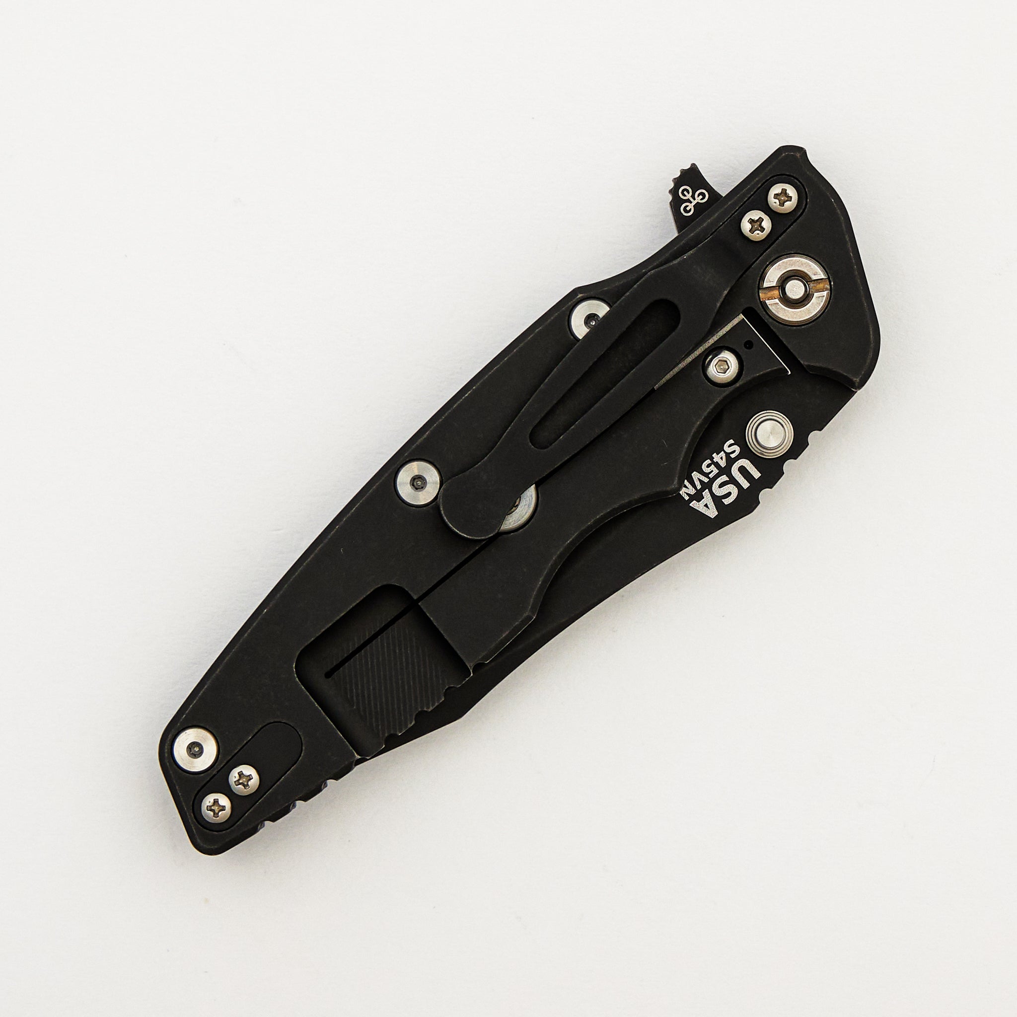 Eklipse 3.5" - S45VN Spearpoint - Tri-Way - Battle Black - Blue/Black G10