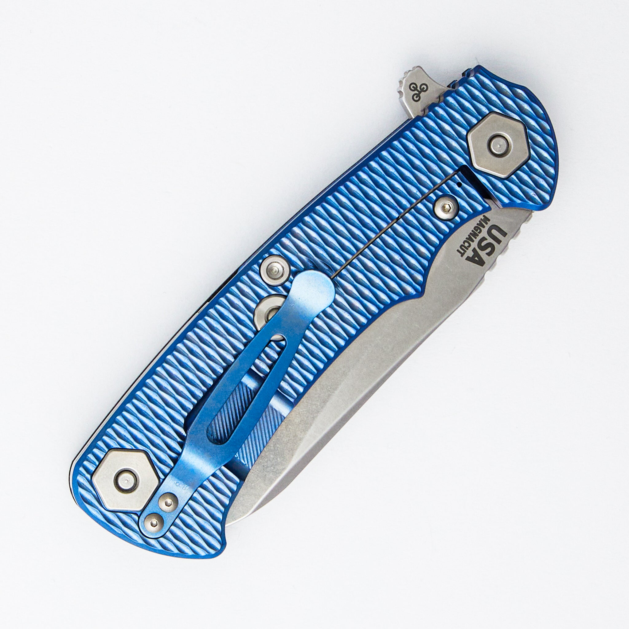 Project X - MagnaCut Sheepsfoot - Tri-Way - Stonewash Blue - Black G10