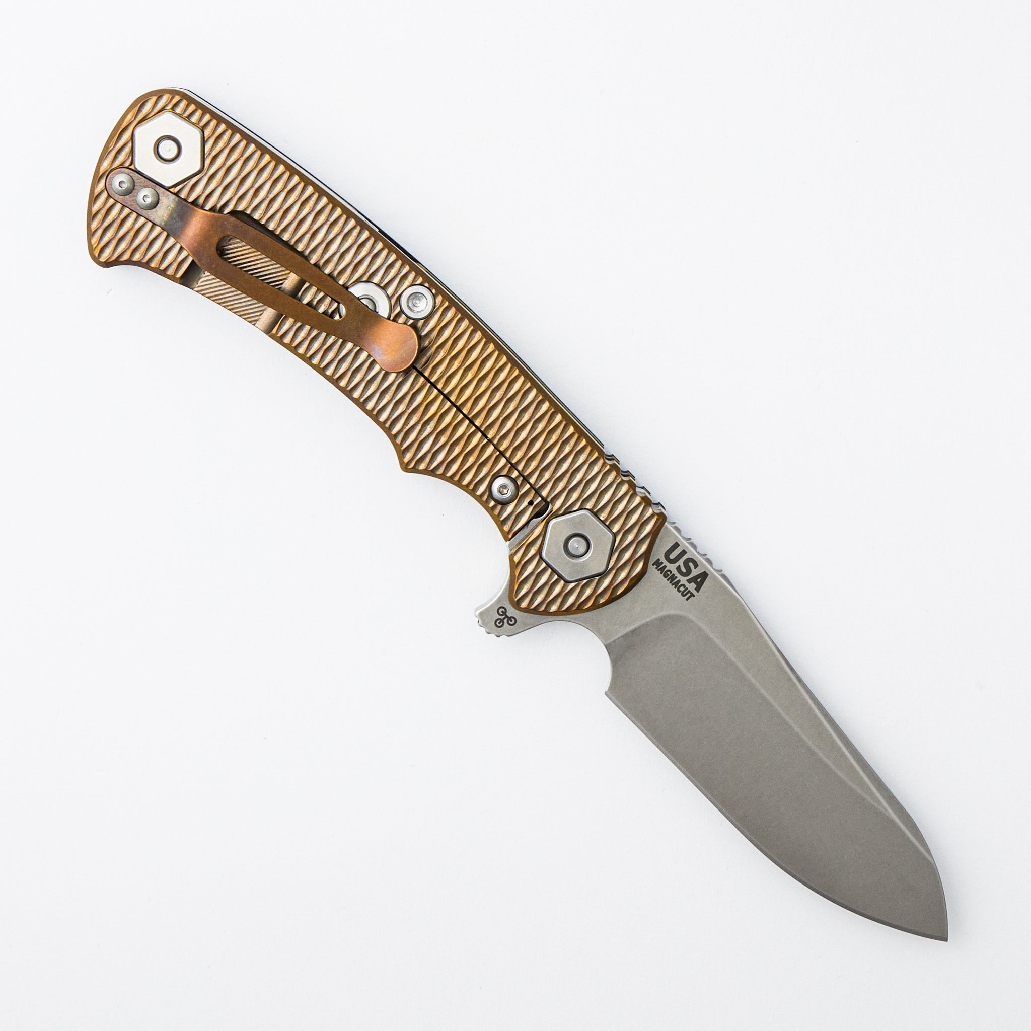 Project X - MagnaCut Sheepsfoot - Tri-Way - Stonewash Bronze - Black G10
