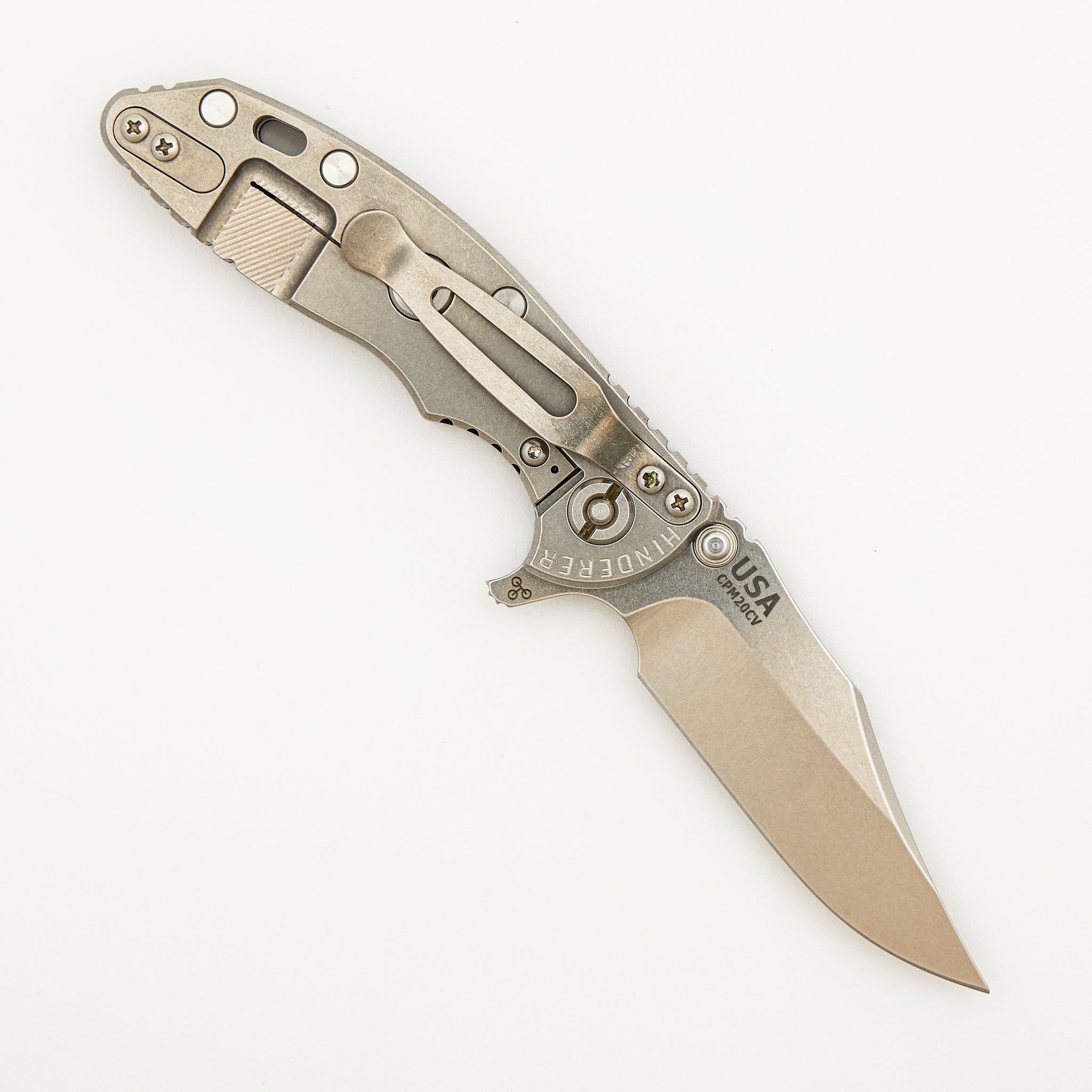 XM-18 3.0" - Bowie CPM-20CV Blade - Tri-Way - Stonewash - Black G10