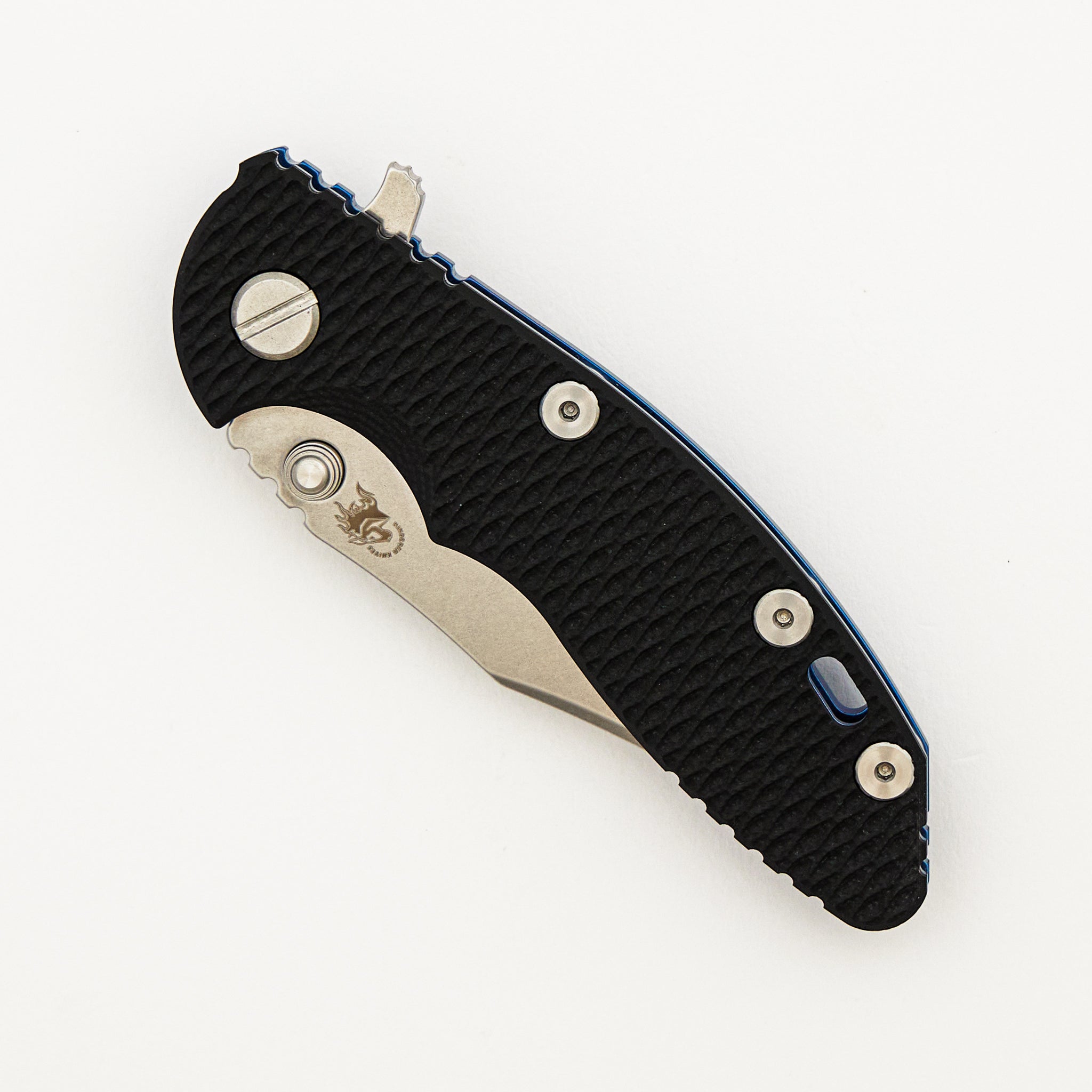 XM-18 3.0" - Bowie CPM-20CV Blade - Tri-Way - Stonewash Blue - Black G10
