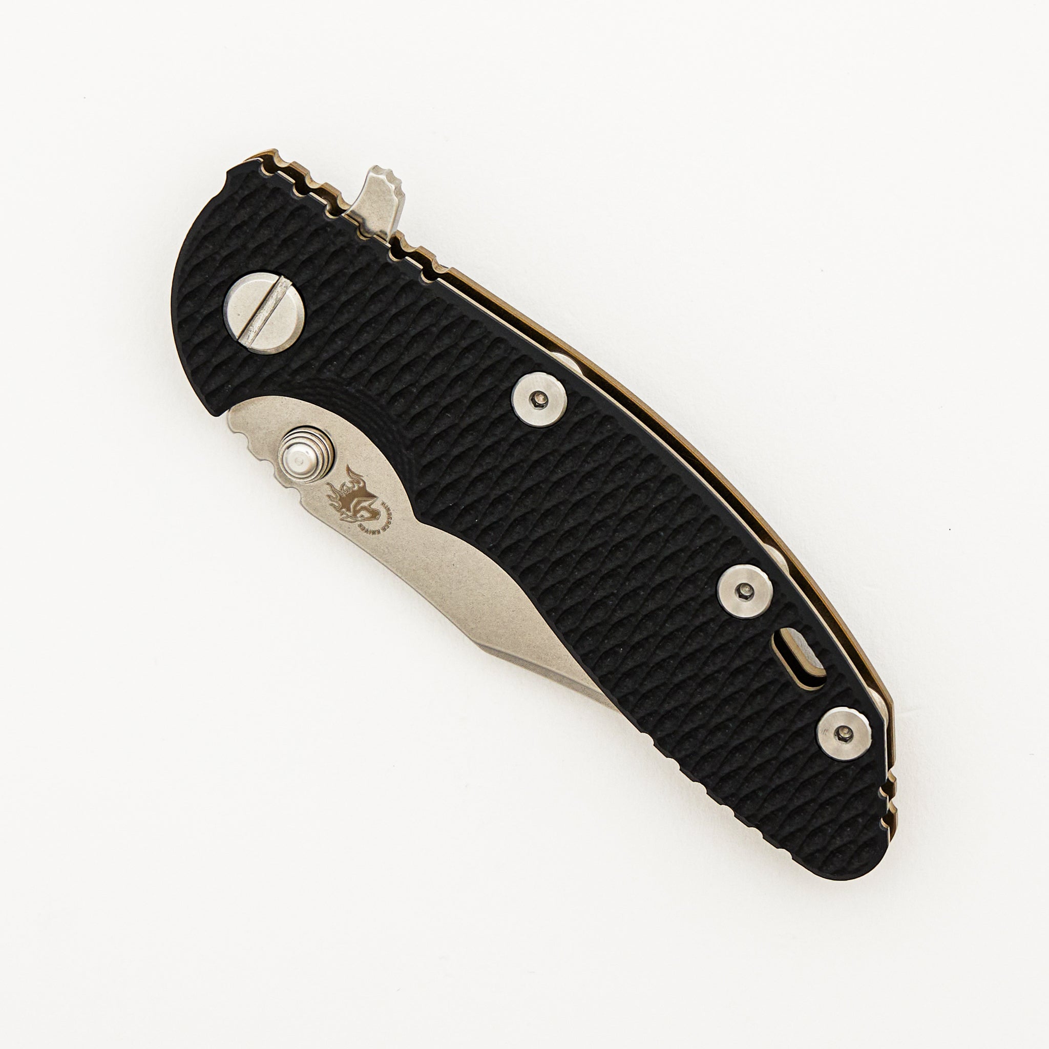 XM-18 3.0" - Bowie CPM-20CV Blade - Tri-Way - Stonewash Bronze - Black G10