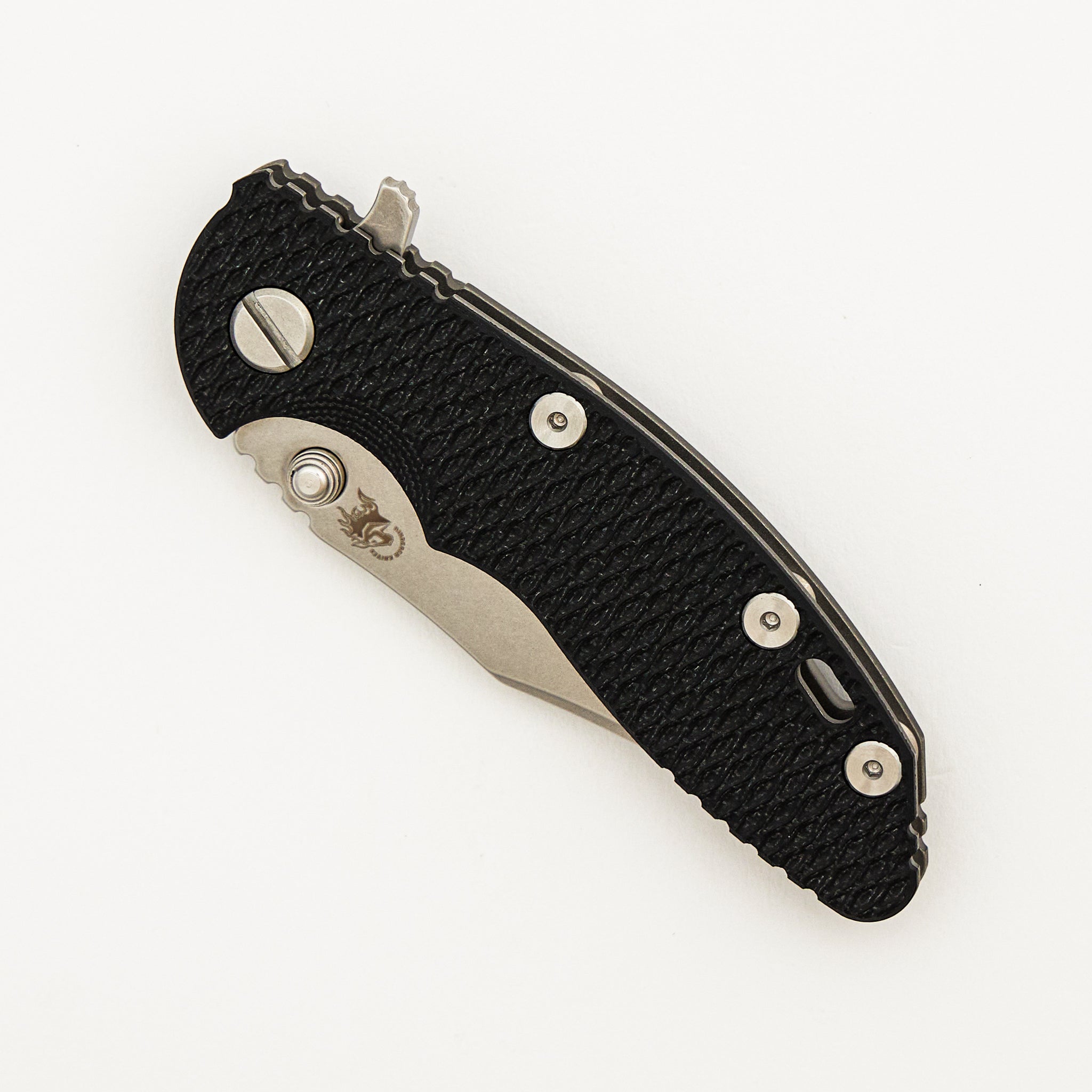 XM-18 3.0" - Bowie CPM-20CV Stonewash Blade - Tri-Way - Working Finish - Black G10