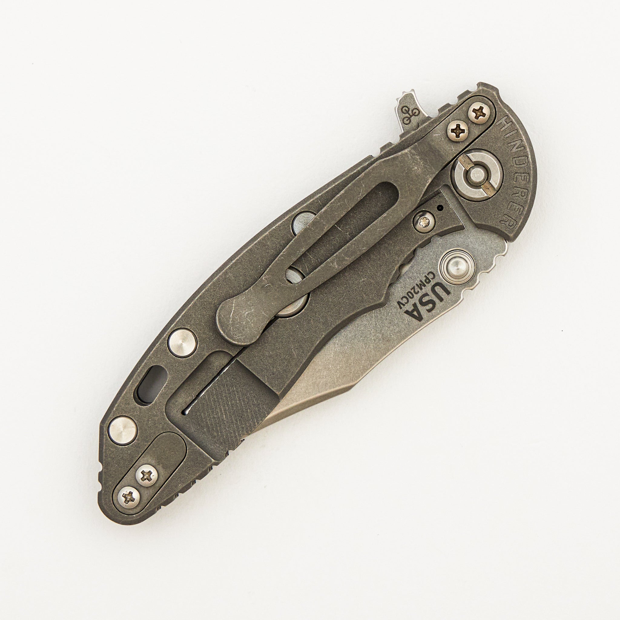 XM-18 3.0" - Bowie CPM-20CV Stonewash Blade - Tri-Way - Working Finish - Black G10