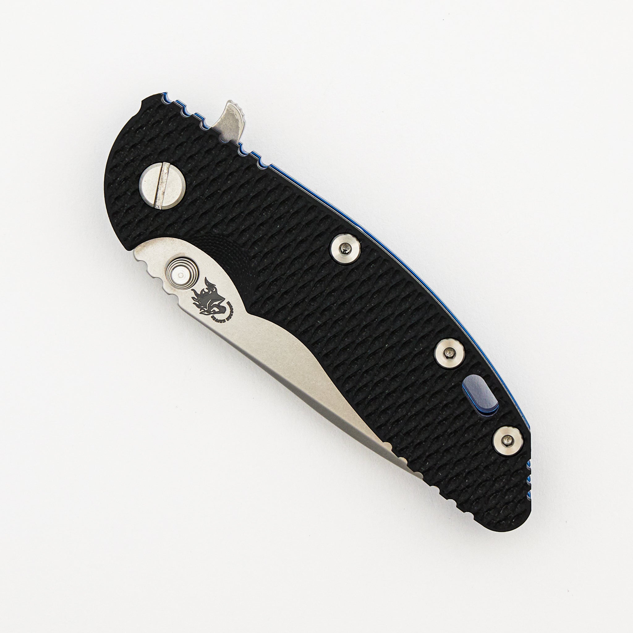 XM-18 3.25" - Spanto MagnaCut Blade - Tri-Way - Stonewash Blue - Black G10