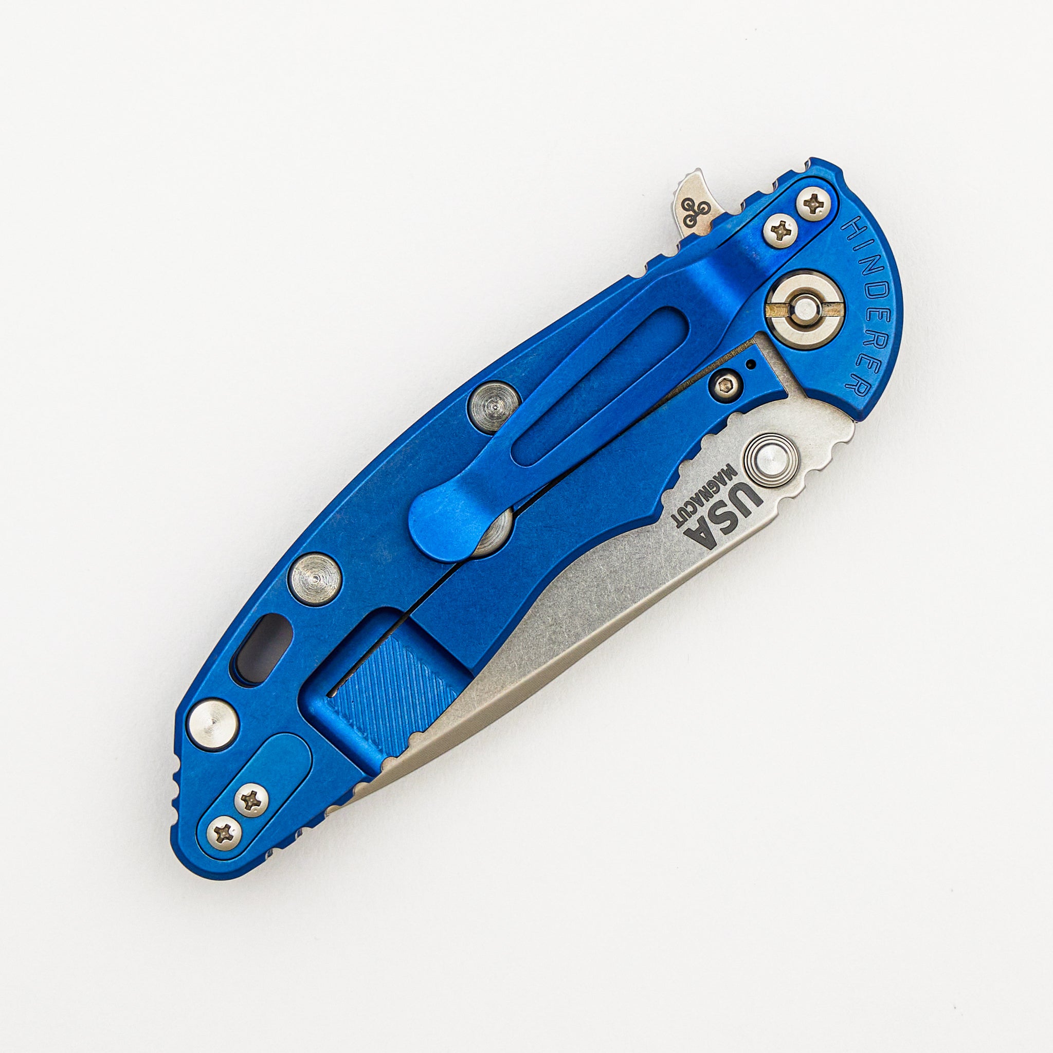 XM-18 3.25" - Spanto MagnaCut Blade - Tri-Way - Stonewash Blue - Black G10