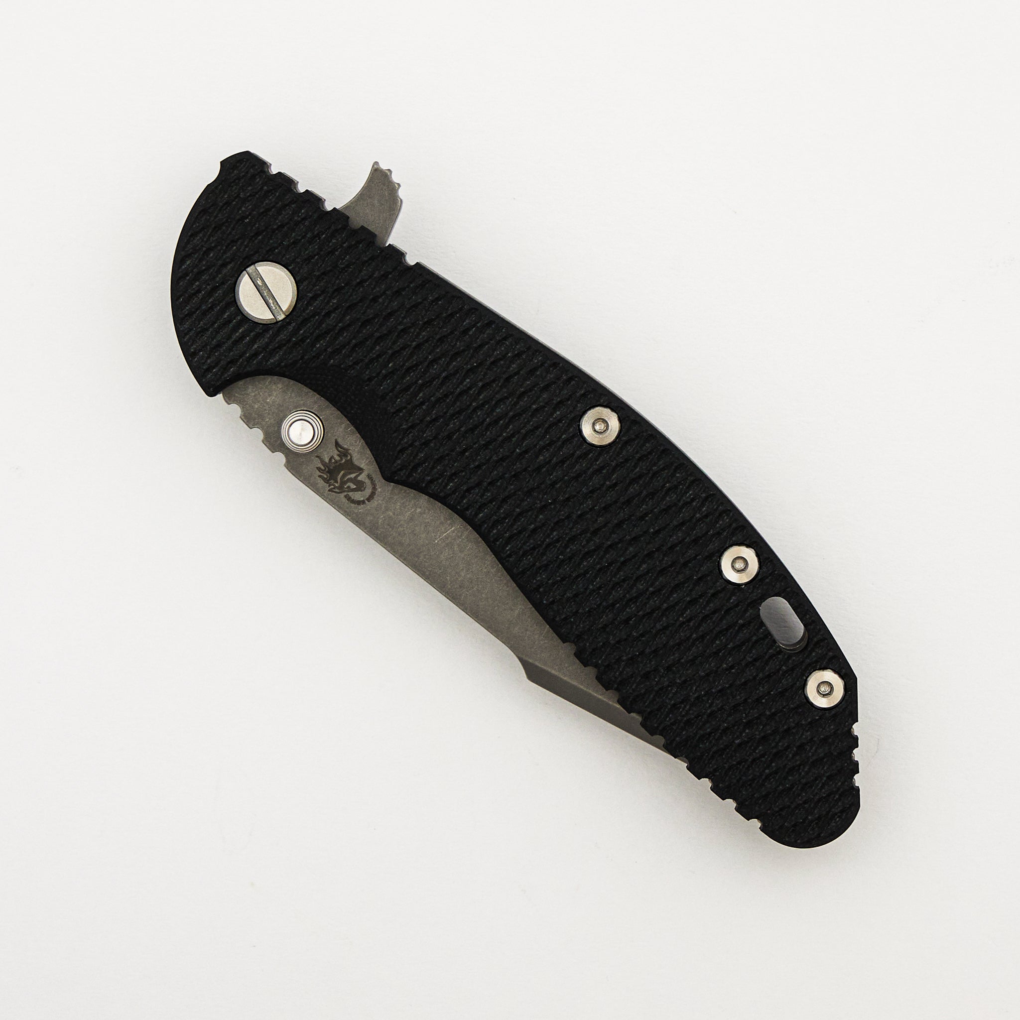 XM-24 4.0″ – S45VN Harpoon Spanto - Tri-Way - Working Finish - Black G10