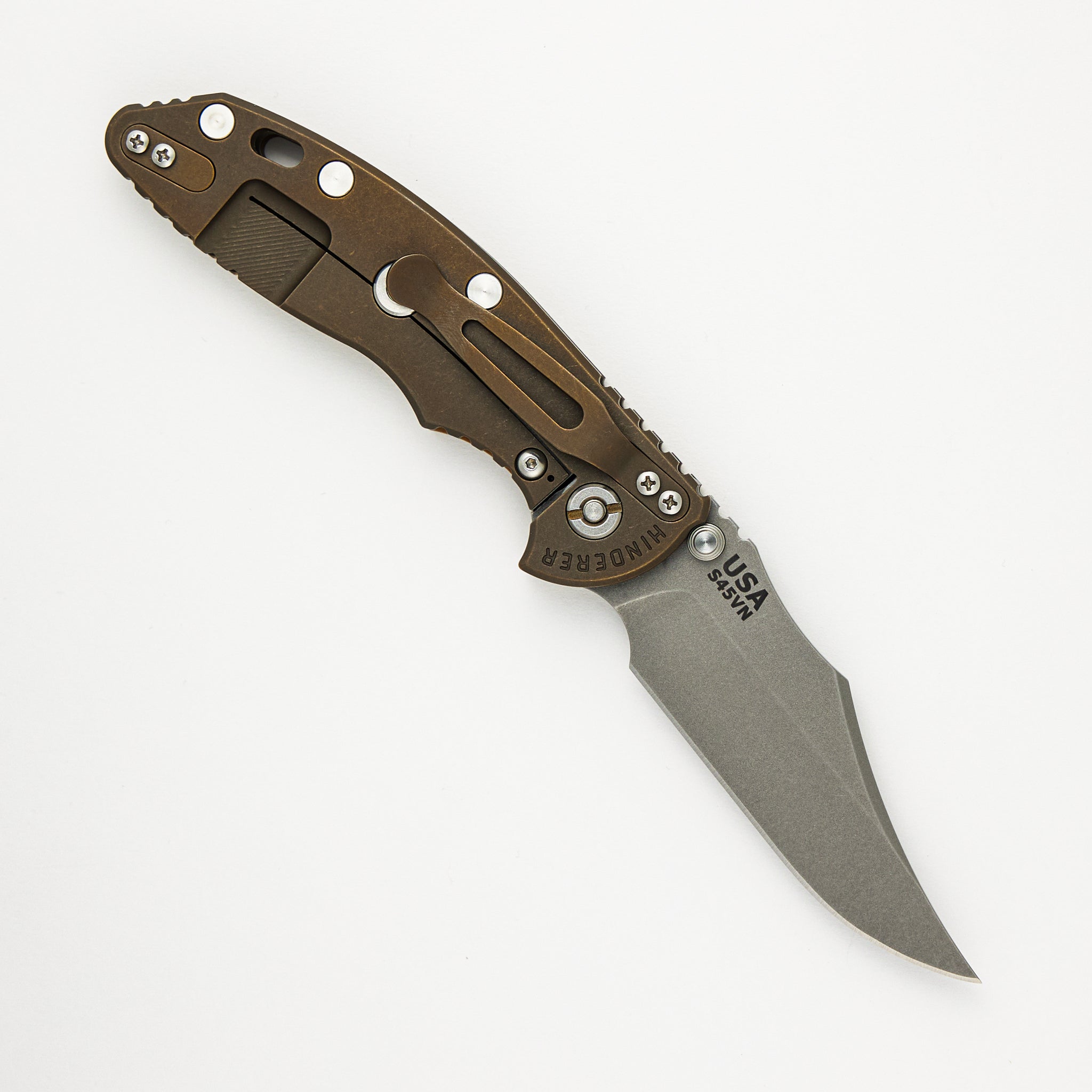 XM-18 3.5″ - Bowie S45VN - Non Flipper - Tri-Way - Battle Bronze - Coyote G10