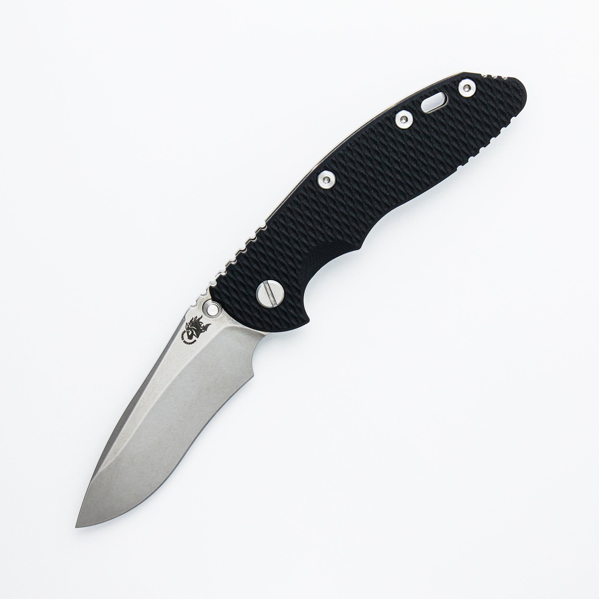 XM-18 3.5″ - MagnaCut Recurve - Non Flipper - Tri-Way - Stonewash - Black G10