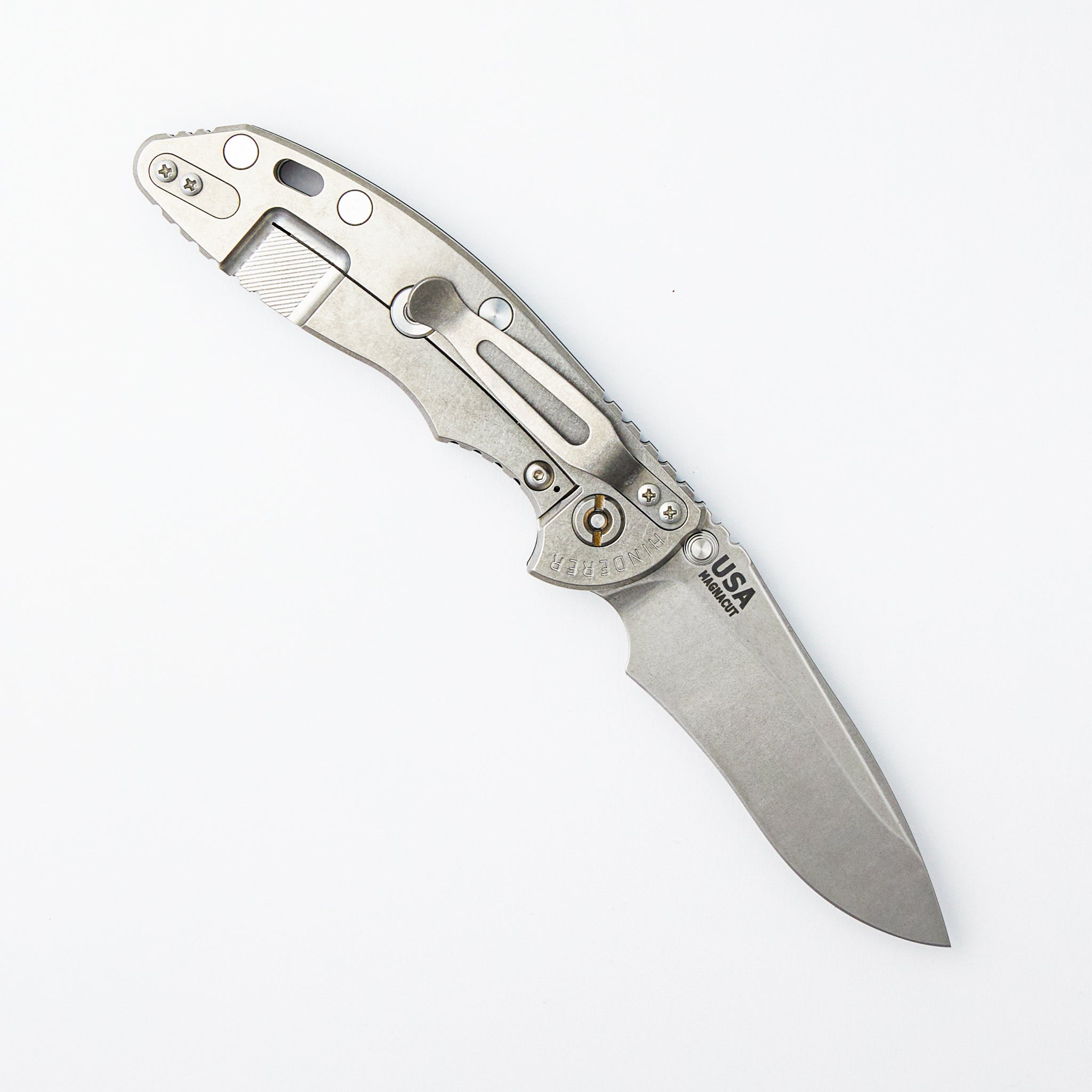 XM-18 3.5″ - MagnaCut Recurve - Non Flipper - Tri-Way - Stonewash - Black G10