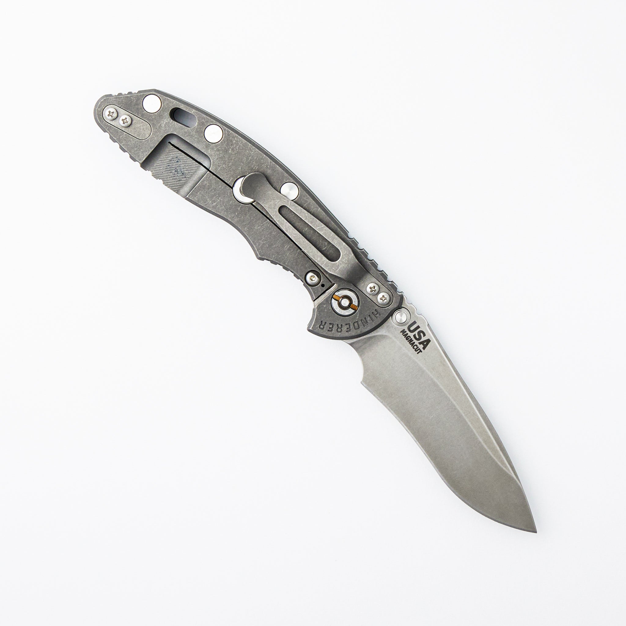 XM-18 3.5″ - Stonewash MagnaCut Recurve - Non Flipper - Tri-Way - Working Finish - Black G10