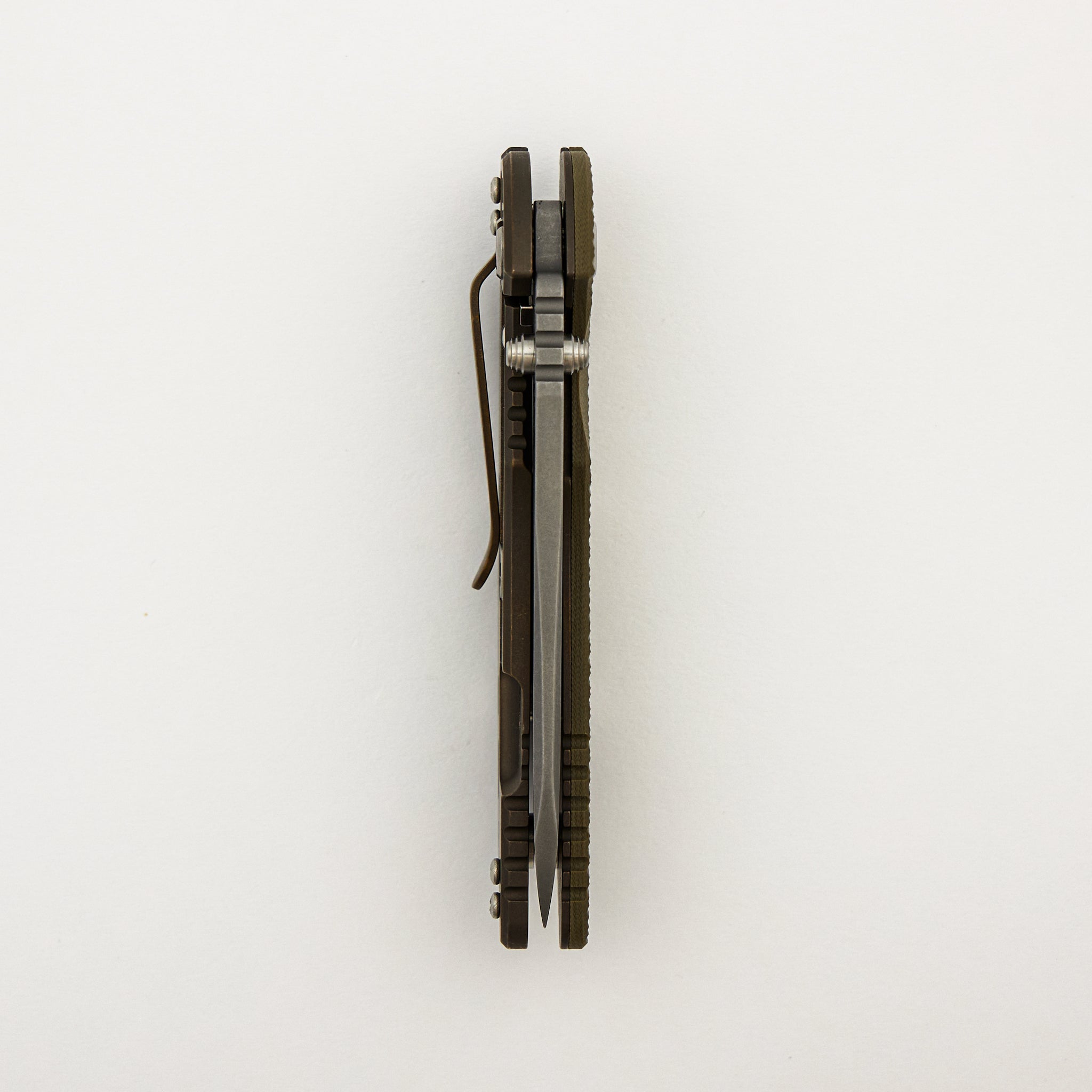 XM-18 3.5″ - S45VN Sheepsfoot - Tri-Way - Battle Bronze - OD Green G10