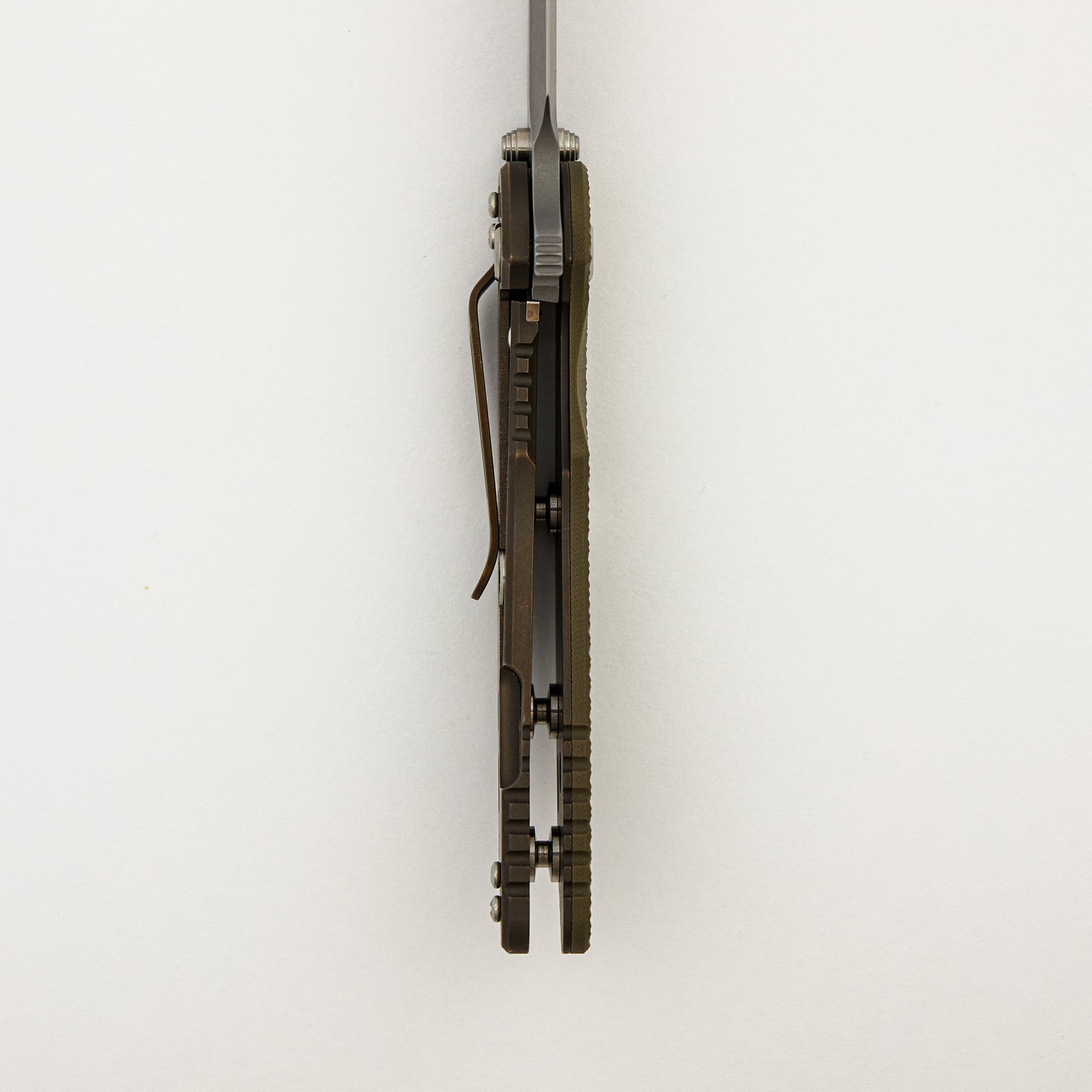 XM-18 3.5″ - S45VN Sheepsfoot - Tri-Way - Battle Bronze - OD Green G10