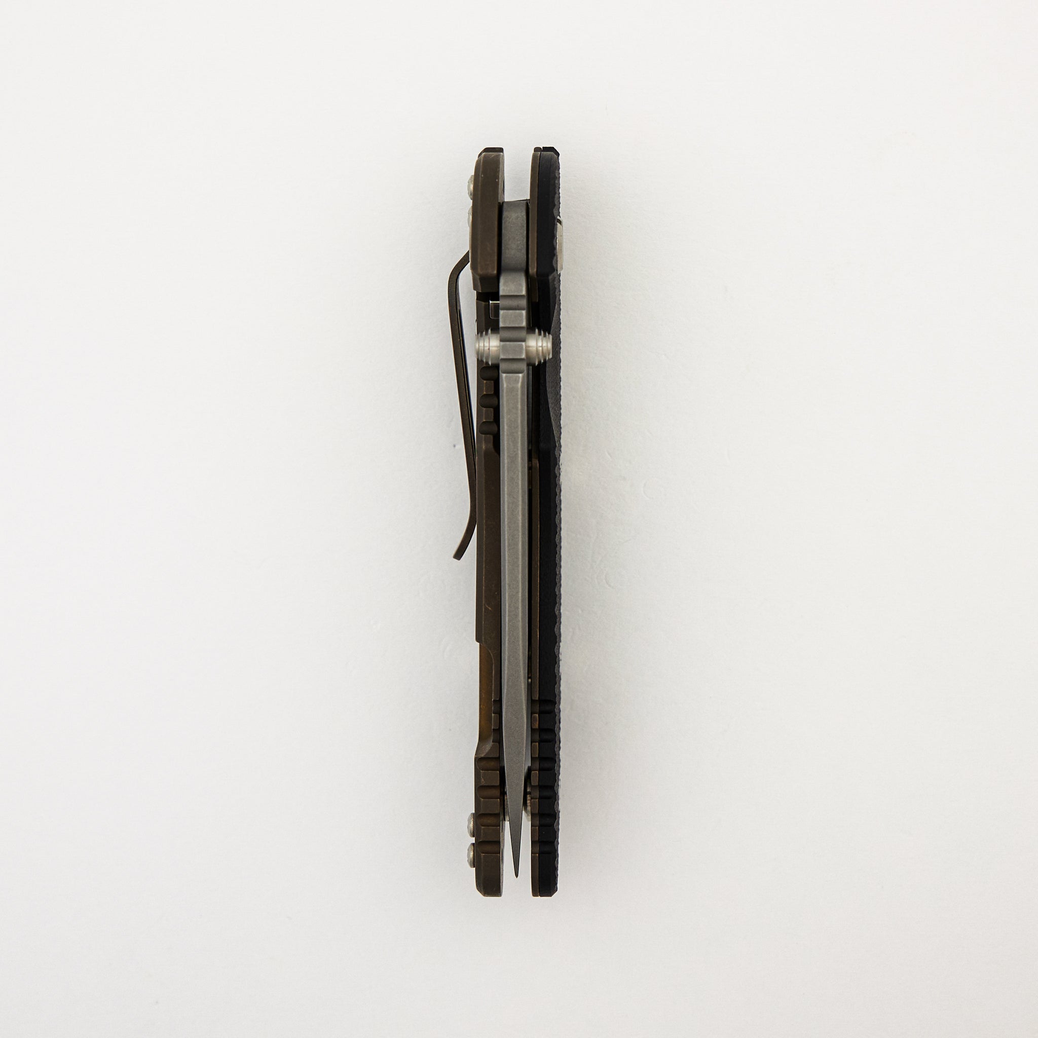 XM-18 3.5″ - 20CV Slicer Hollow Grind - Tri-Way - Battle Bronze - Black G10