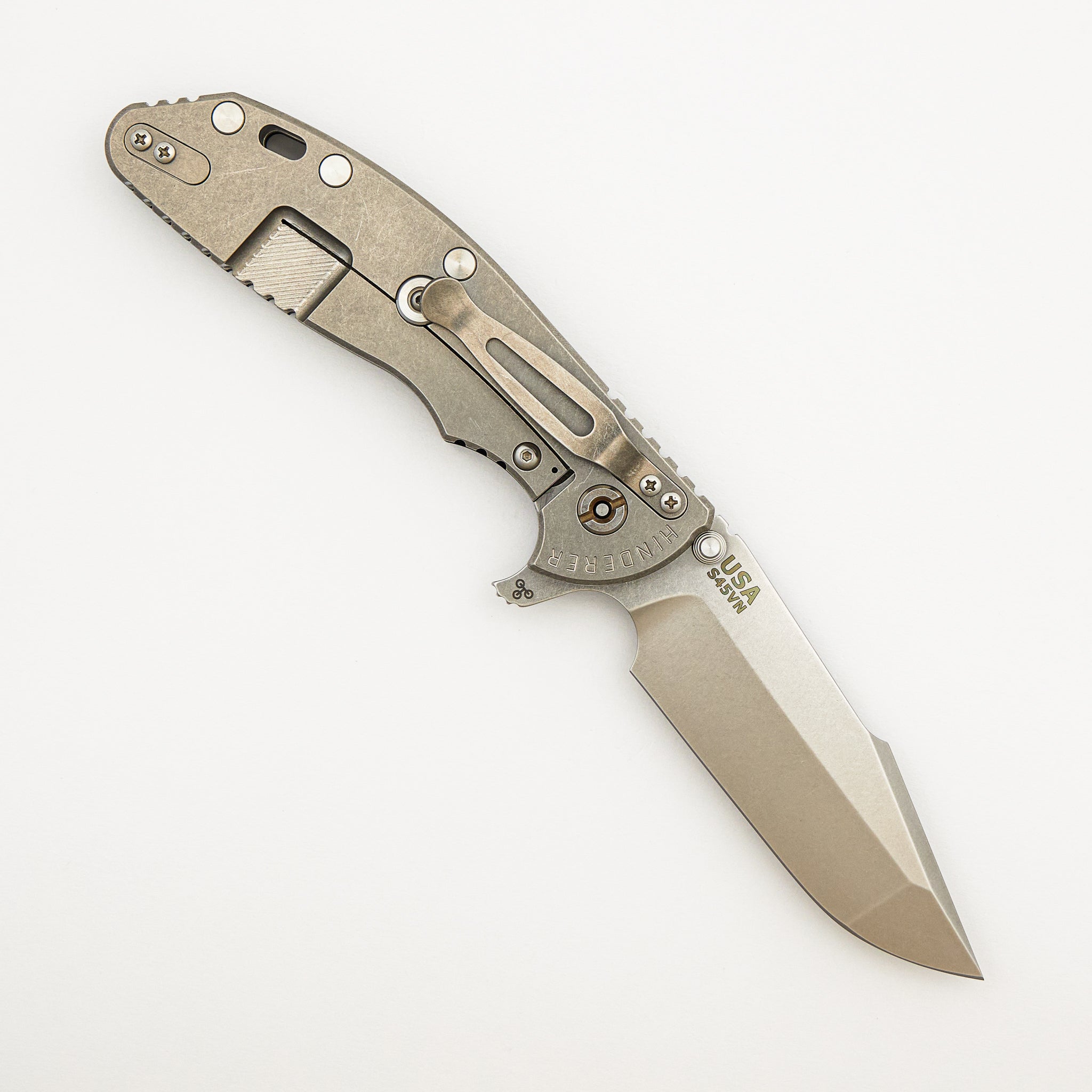 XM-24 4.0″ – S45VN Harpoon Spanto - Tri-Way - Stonewash - Black G10