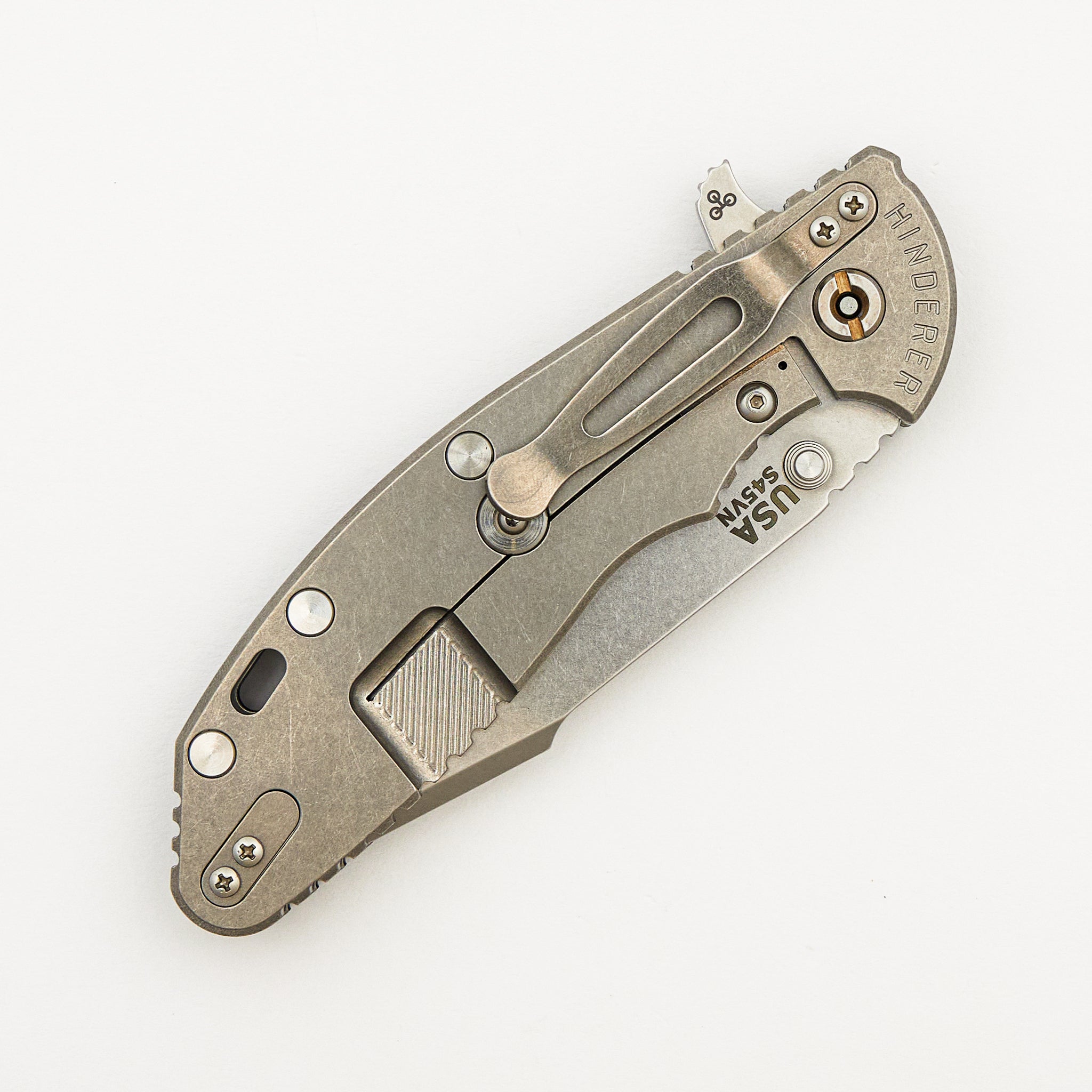 XM-24 4.0″ – S45VN Harpoon Spanto - Tri-Way - Stonewash - Black G10