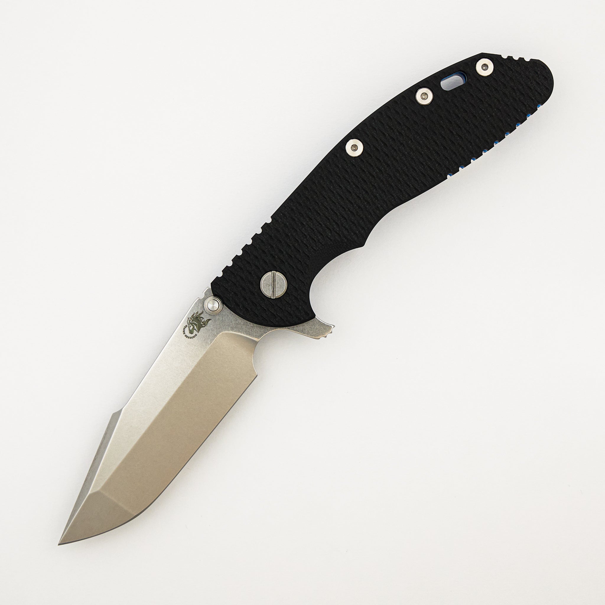 XM-24 4.0″ – S45VN Harpoon Spanto - Tri-Way - Stonewash Blue - Black G10
