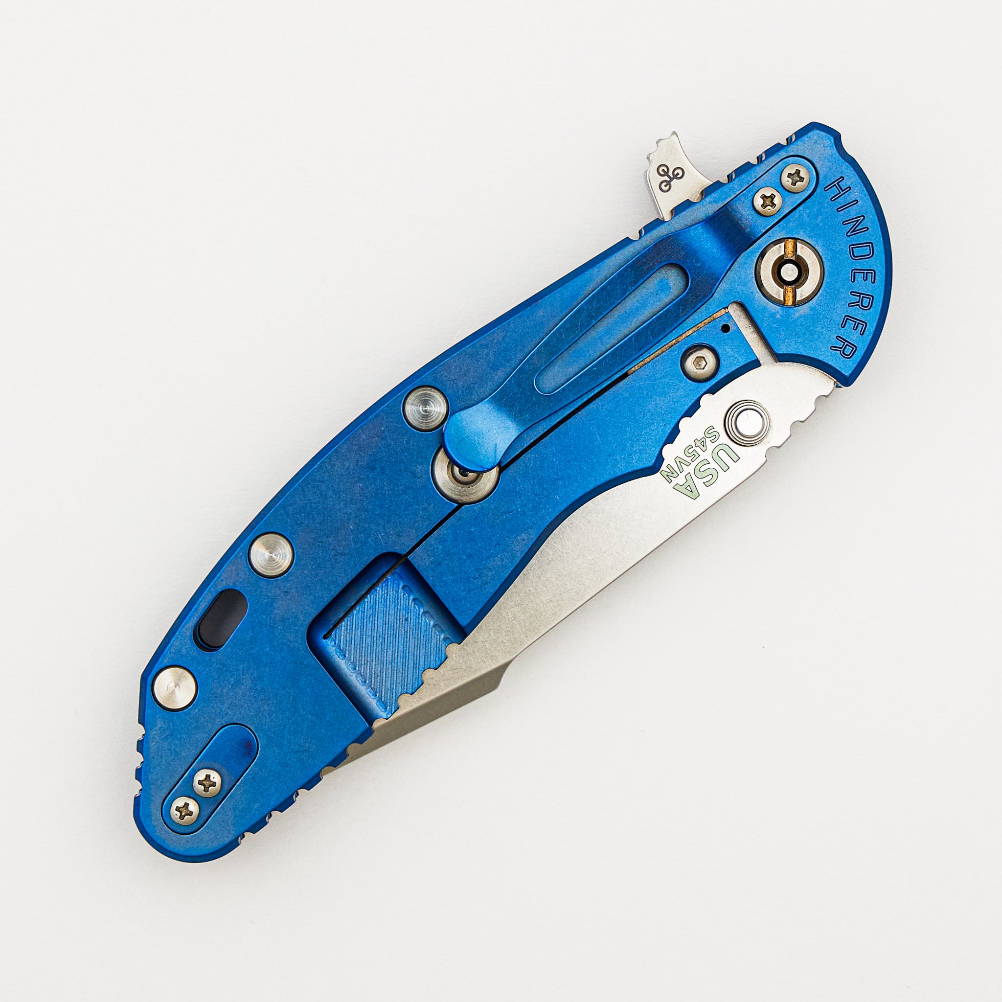 XM-24 4.0″ – S45VN Harpoon Spanto - Tri-Way - Stonewash Blue - Black G10