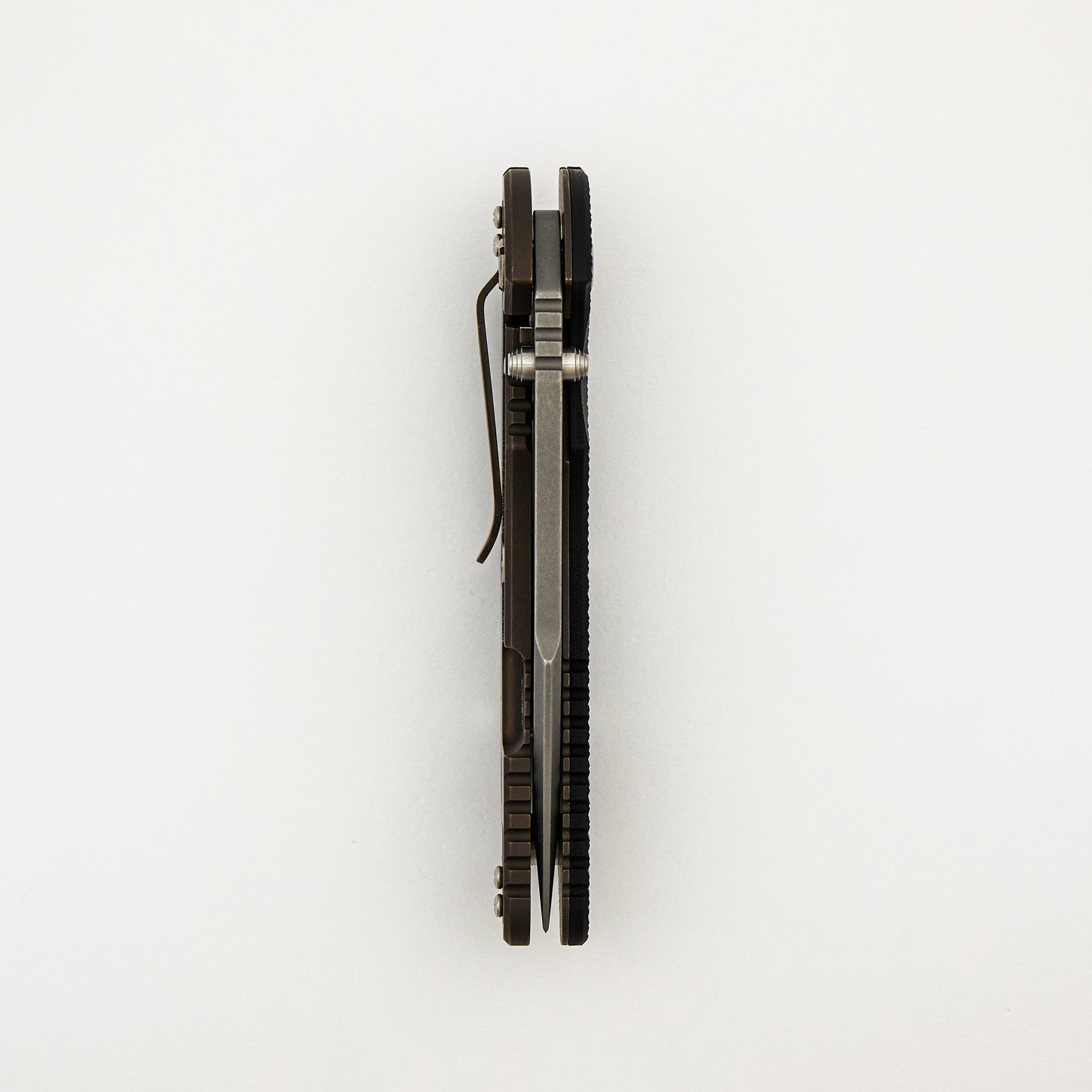 XM-24 4.0″ – S45VN Harpoon Spanto - Tri-Way - Battle Bronze - Black G10