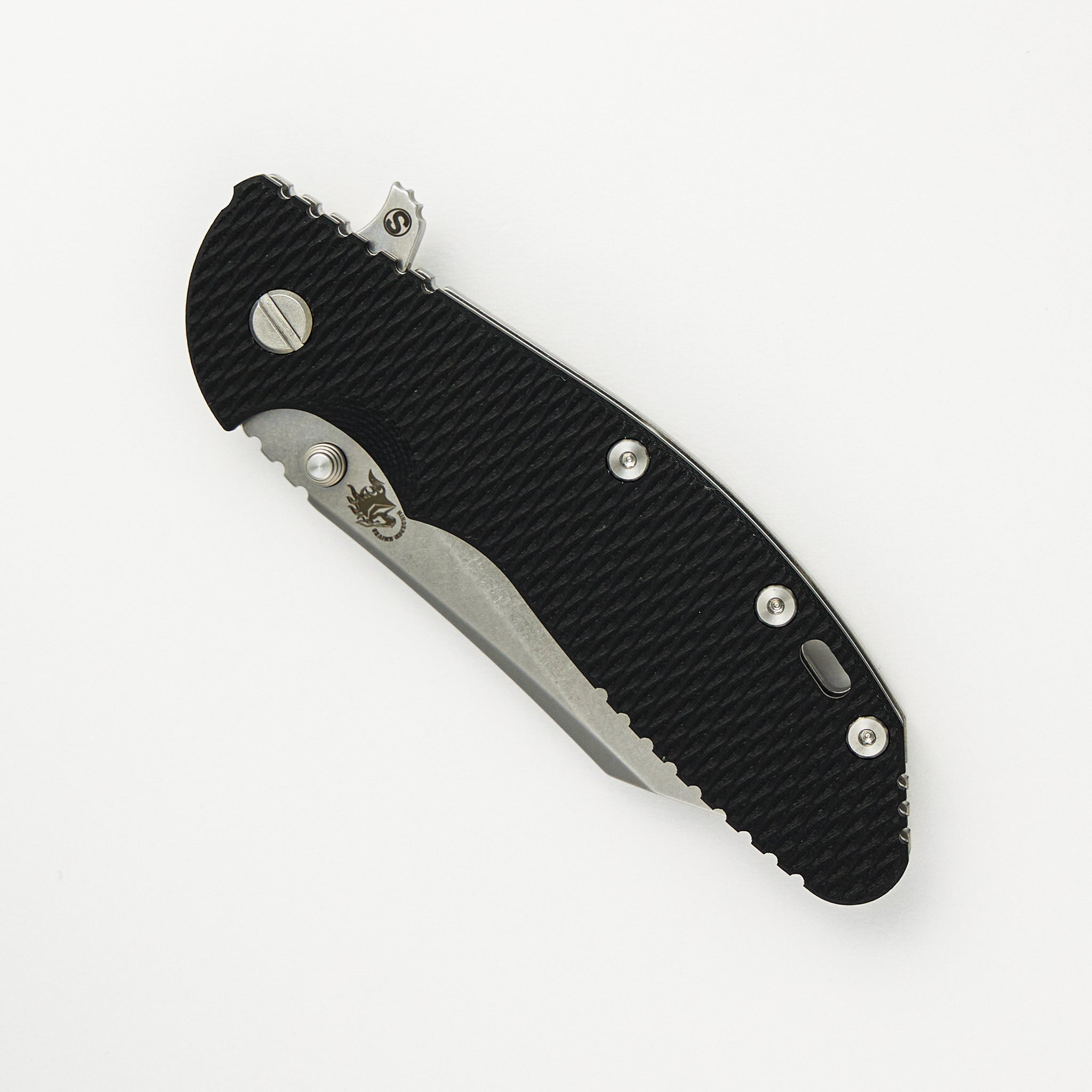 Hinderer Knives XM-24 4.0″ – Skinny Wharncliffe S45VN – Tri-Way – Stonewash – Black G10