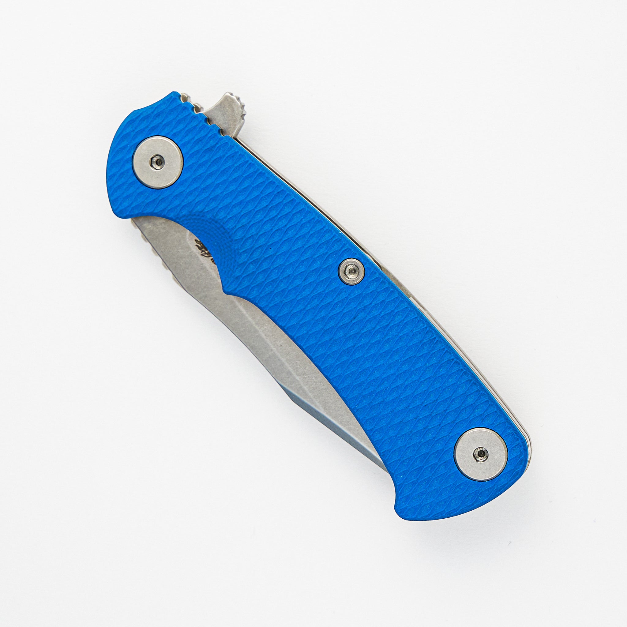 Hinderer Knives Project X - S45VN - Clip Point - Tri-Way - Stonewash - Blue G10