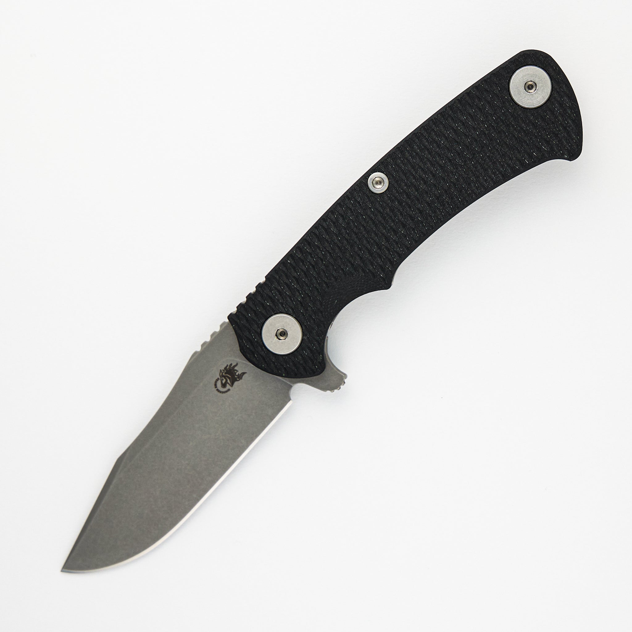 Hinderer Knives Project X - S45VN - Clip Point - Tri-Way - Working Finish - Black G10