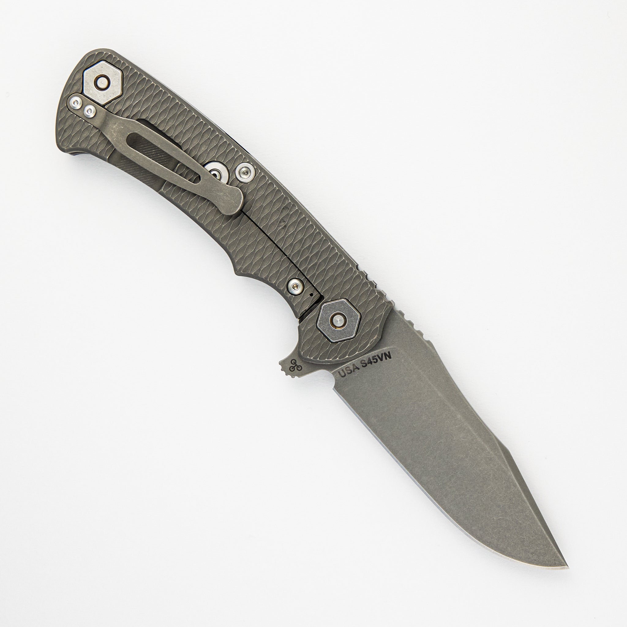 Project X - S45VN - Clip Point - Tri-Way - Working Finish - Black G10