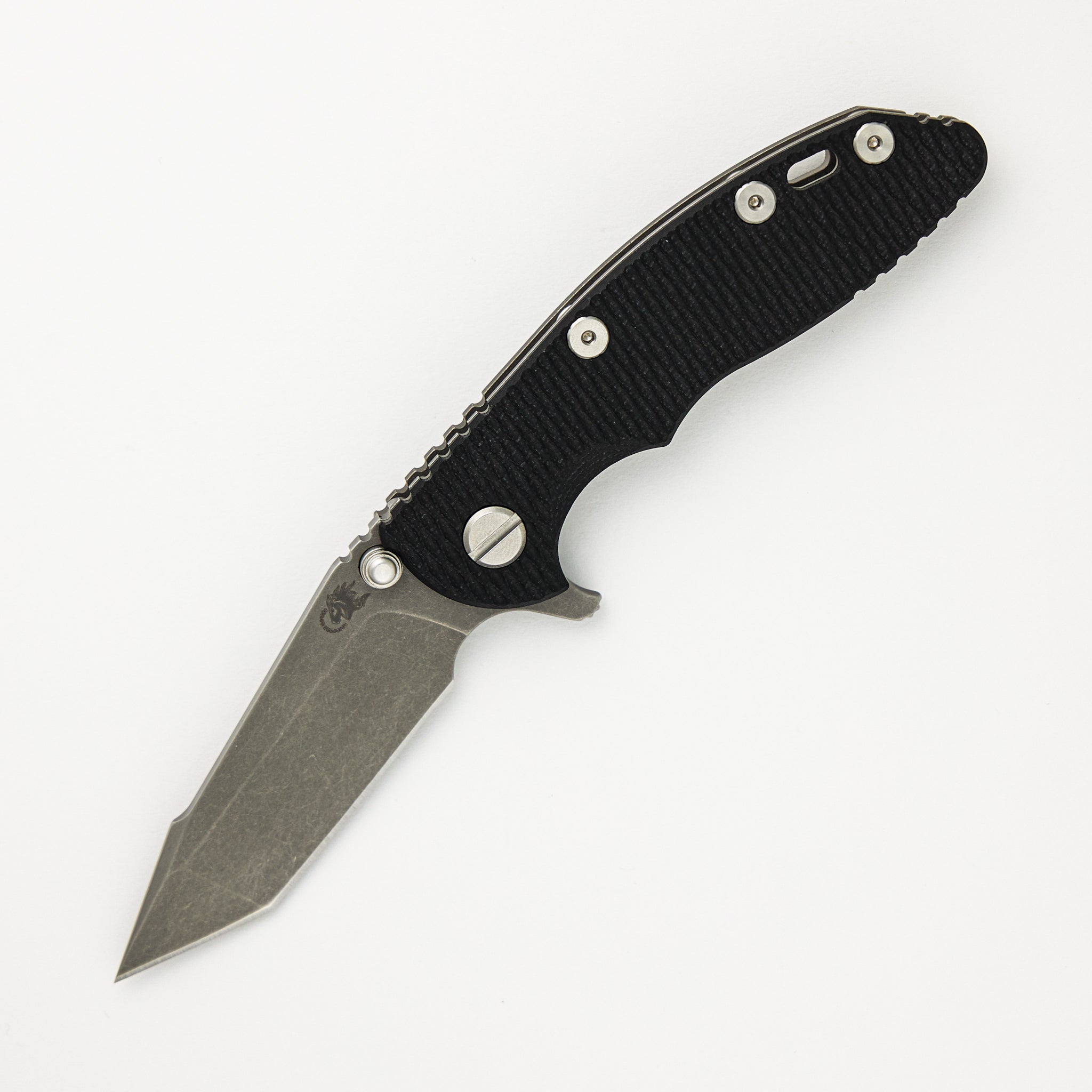 Hinderer Knives XM-18 3.0" S45VN Harpoon Tanto Tri-Way Working Finish Black G10