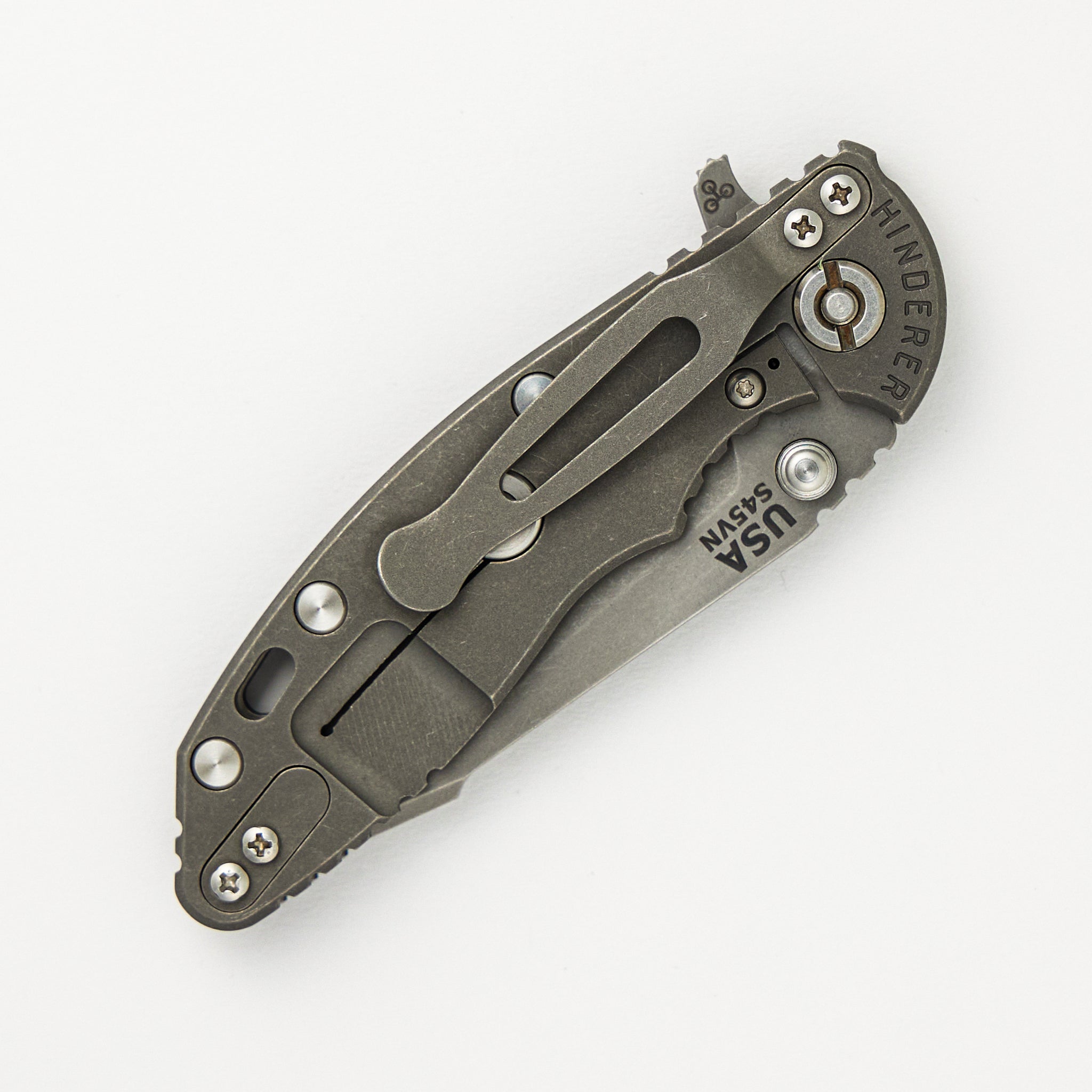 Hinderer Knives XM-18 3.0" S45VN Harpoon Tanto Tri-Way Working Finish Black G10