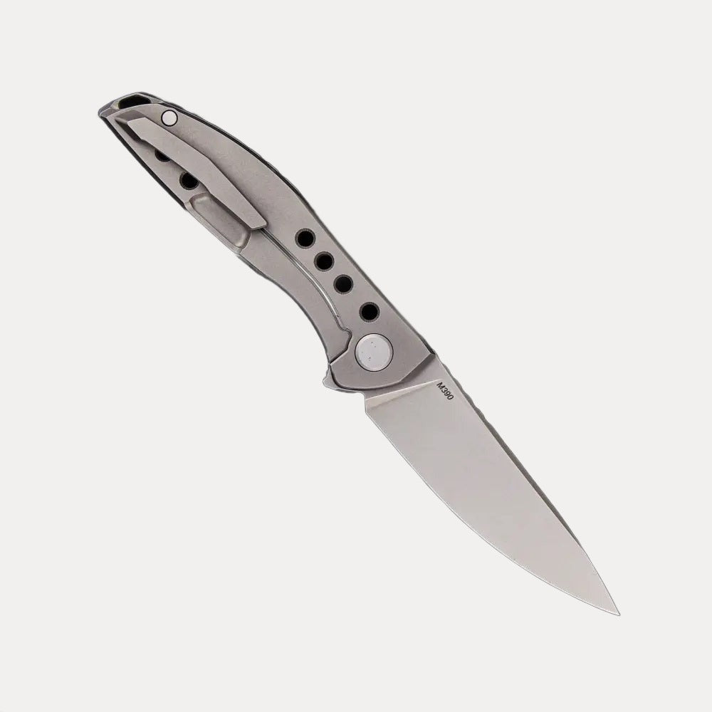 "Mayonized" NeOn Zero - M390 Blade - Titanium Handle - MRBS