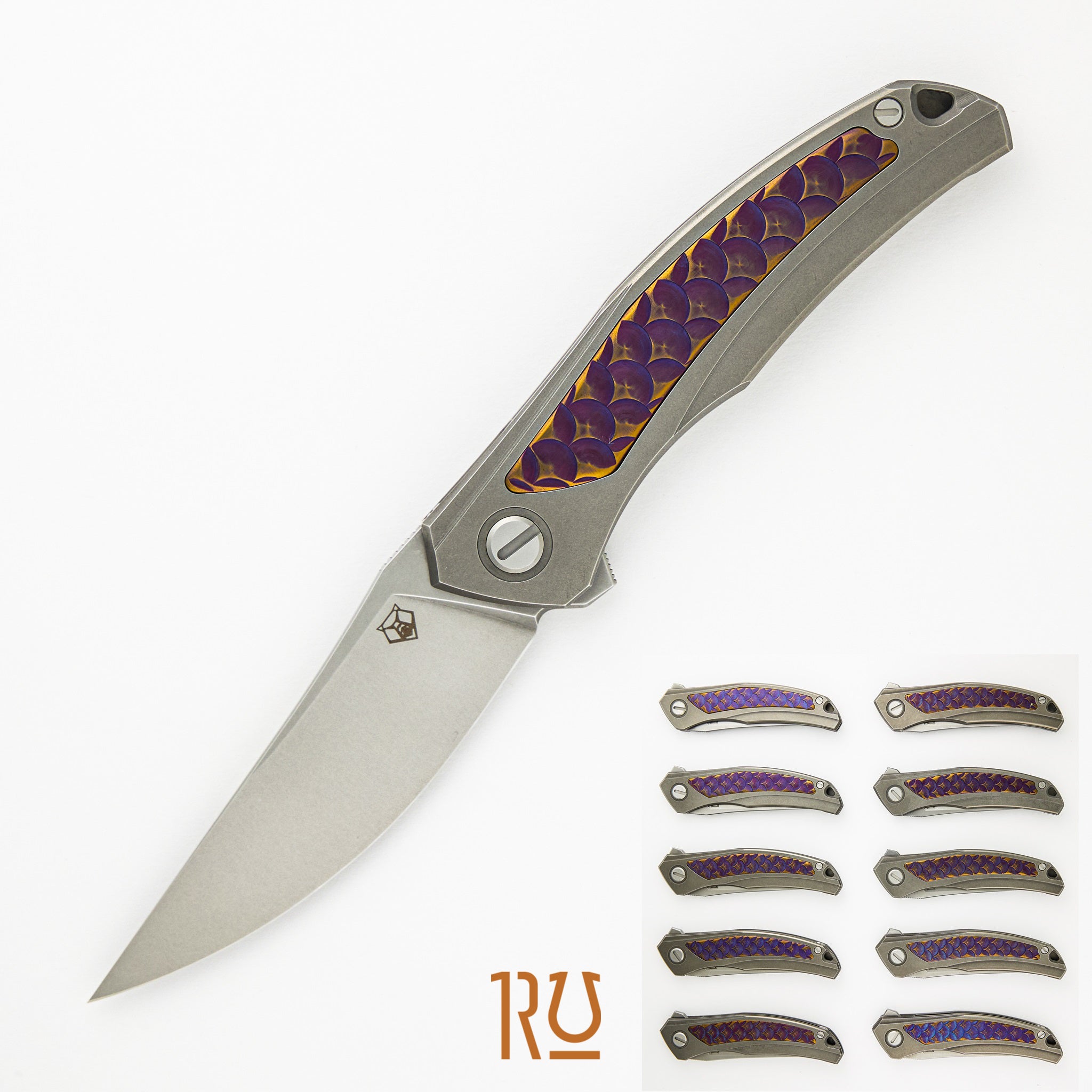 Shirogorov Knives / John Barker Quantum “Dragon” – Cromax PM Blade – MRBS - Completed