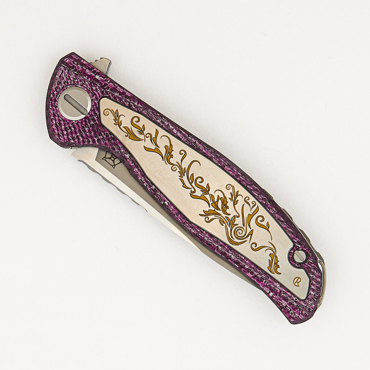 Chris Reeve Knives Collaboration Hati CGG - MagnaCut Blade - Titanium/Purple Alutex Handle - MRBS