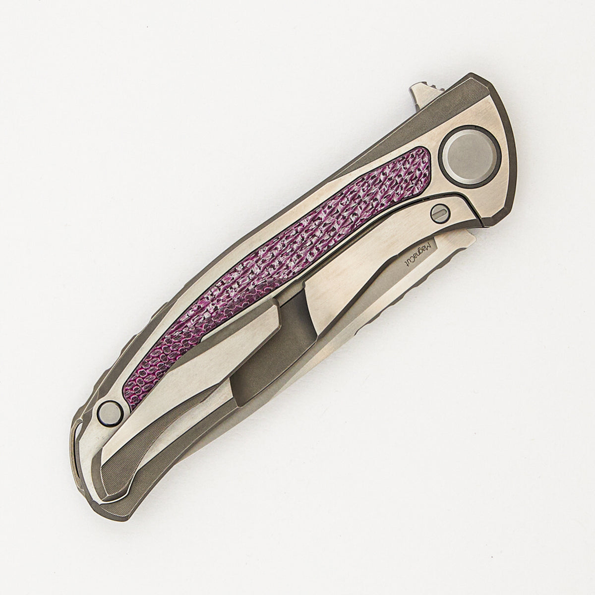 Chris Reeve Knives Collaboration Hati CGG - MagnaCut Blade - Titanium/Purple Alutex Handle - MRBS