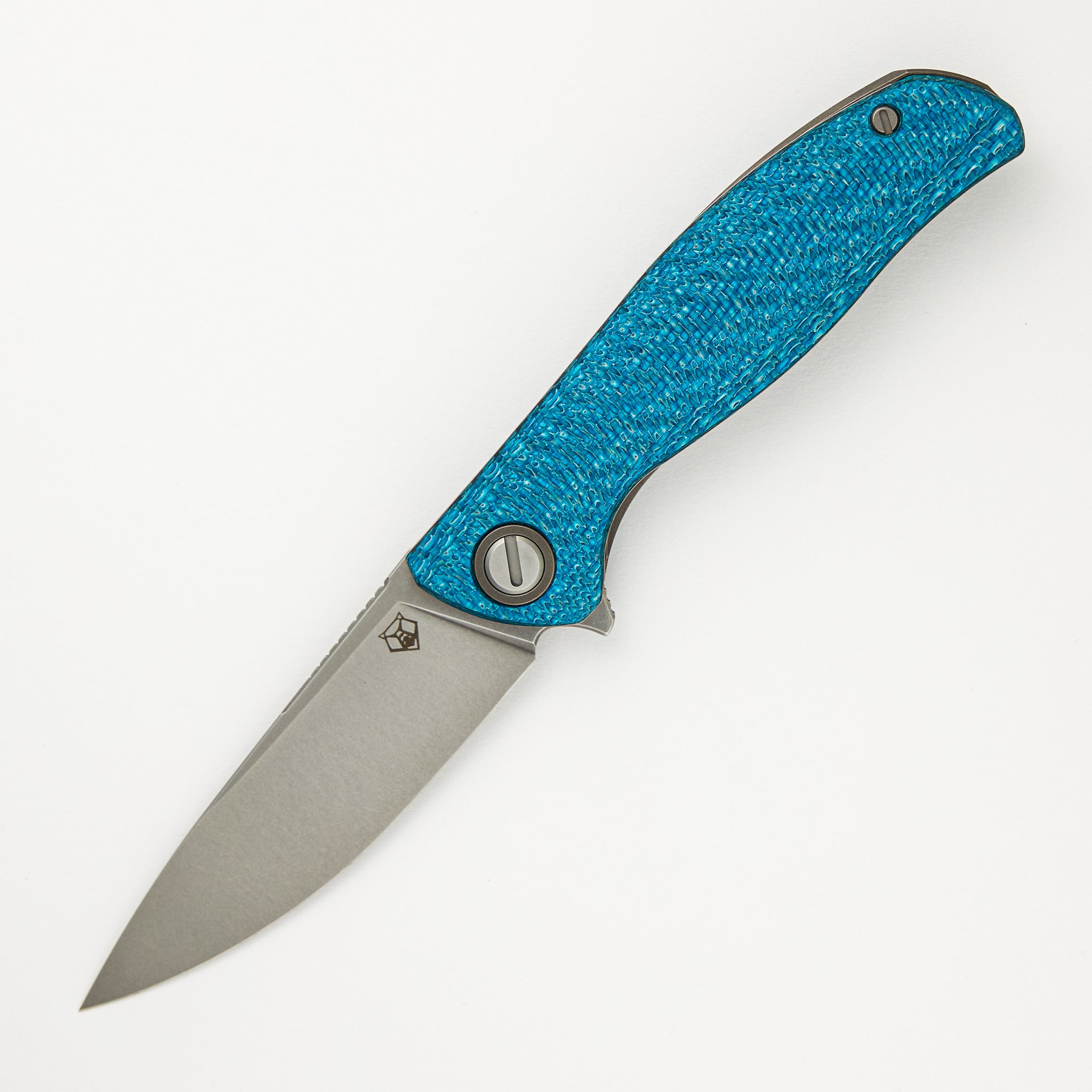 Shirogorov F3 - Elmax Blade - Aquamarine Alutex Handle - MRBS