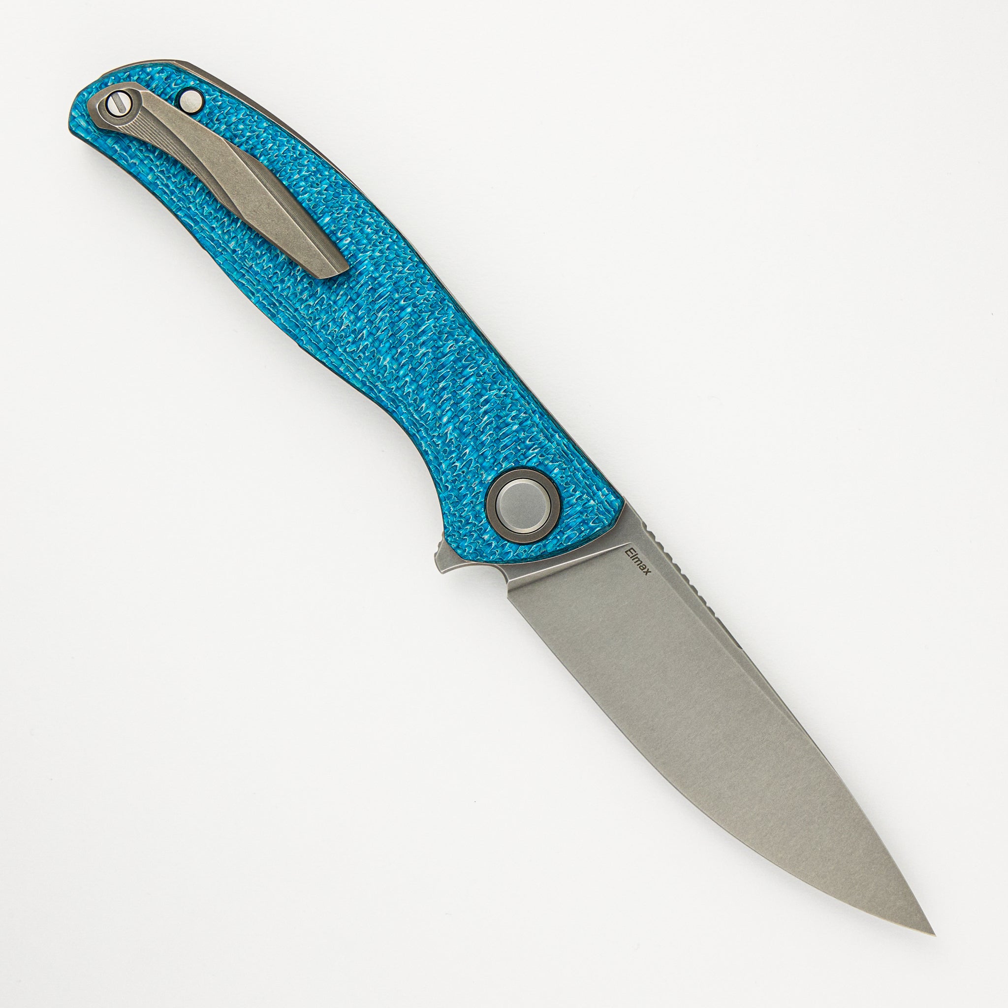 Shirogorov F3 - Elmax Blade - Aquamarine Alutex Handle - MRBS