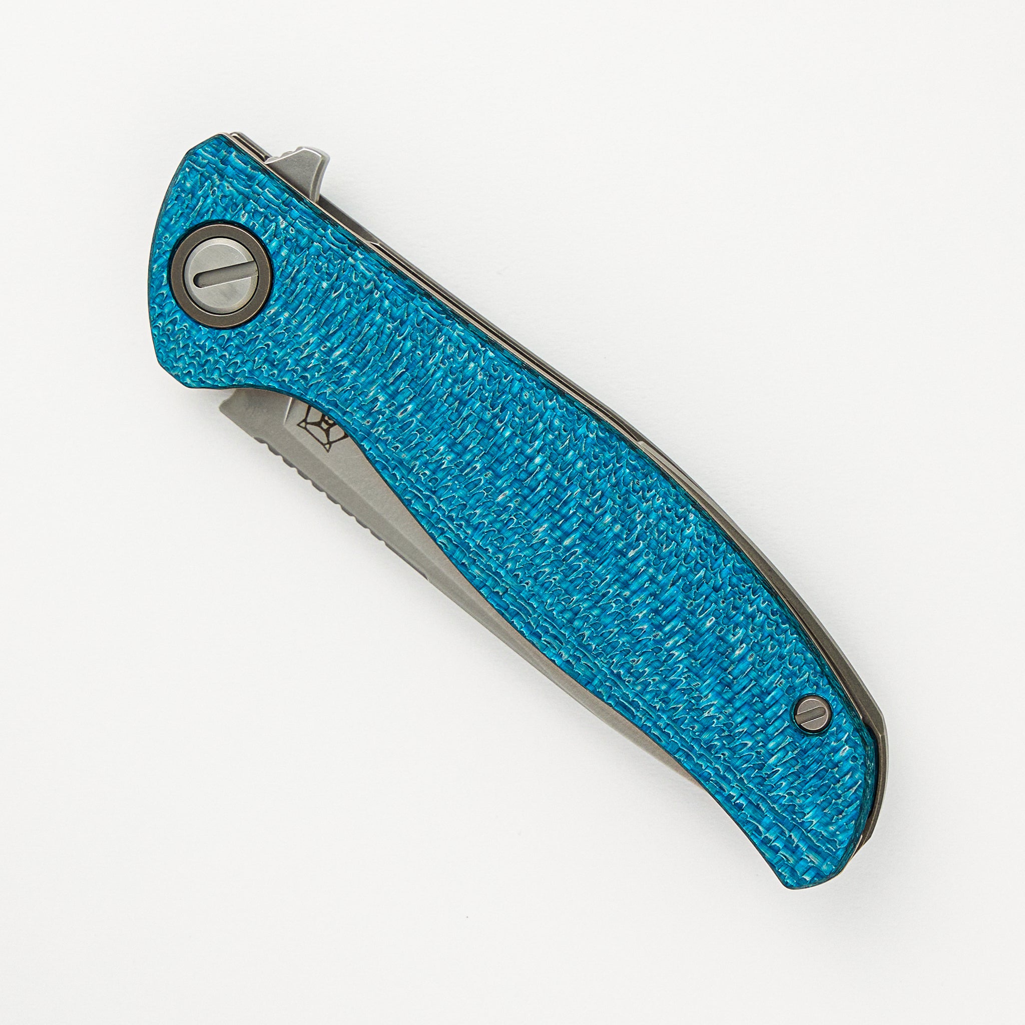 Shirogorov F3 - Elmax Blade - Aquamarine Alutex Handle - MRBS