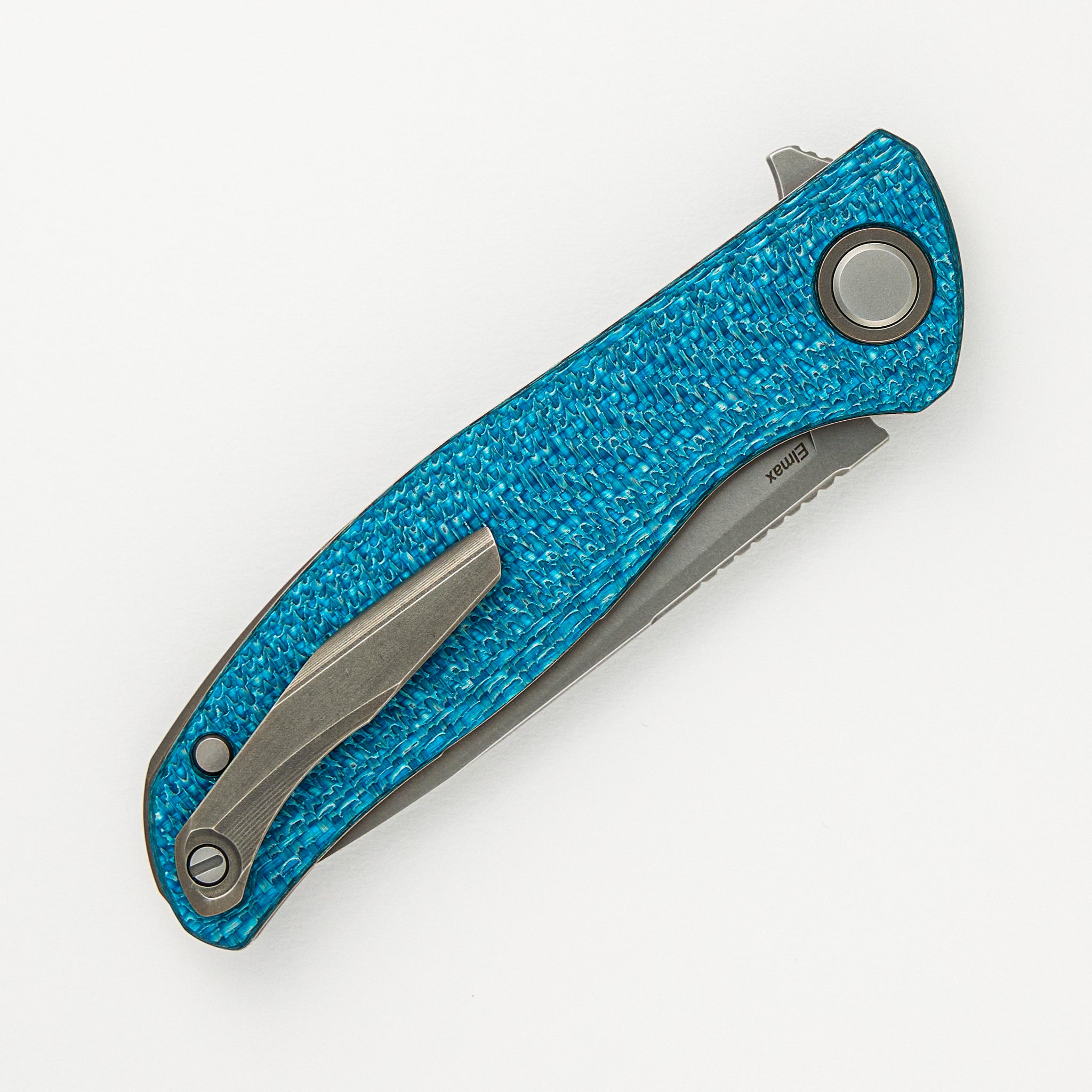 Shirogorov F3 - Elmax Blade - Aquamarine Alutex Handle - MRBS