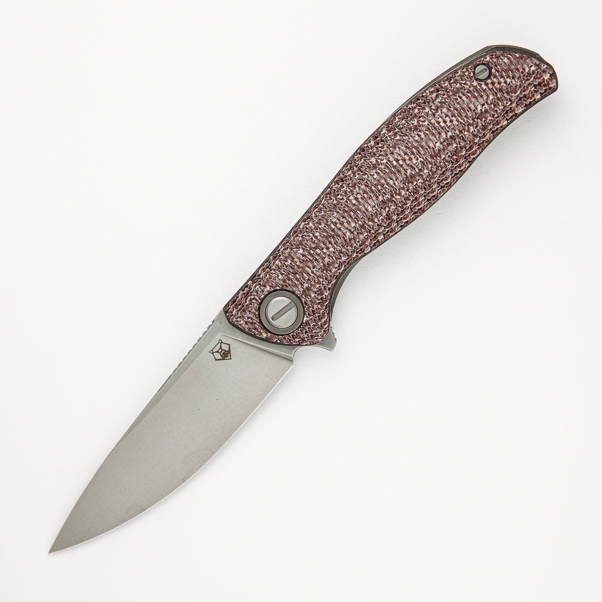 Shirogorov F3 - Elmax Blade - Brown Alutex Handle - MRBS