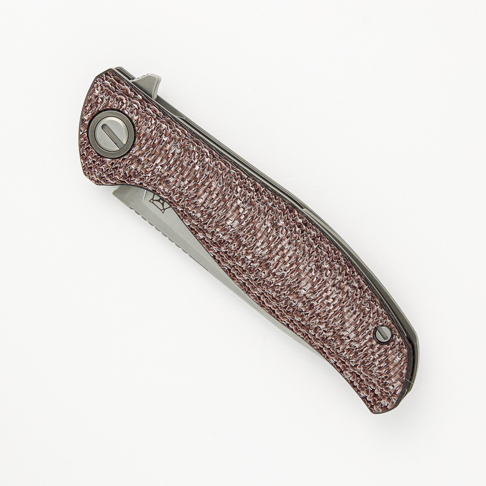 Shirogorov F3 - Elmax Blade - Brown Alutex Handle - MRBS