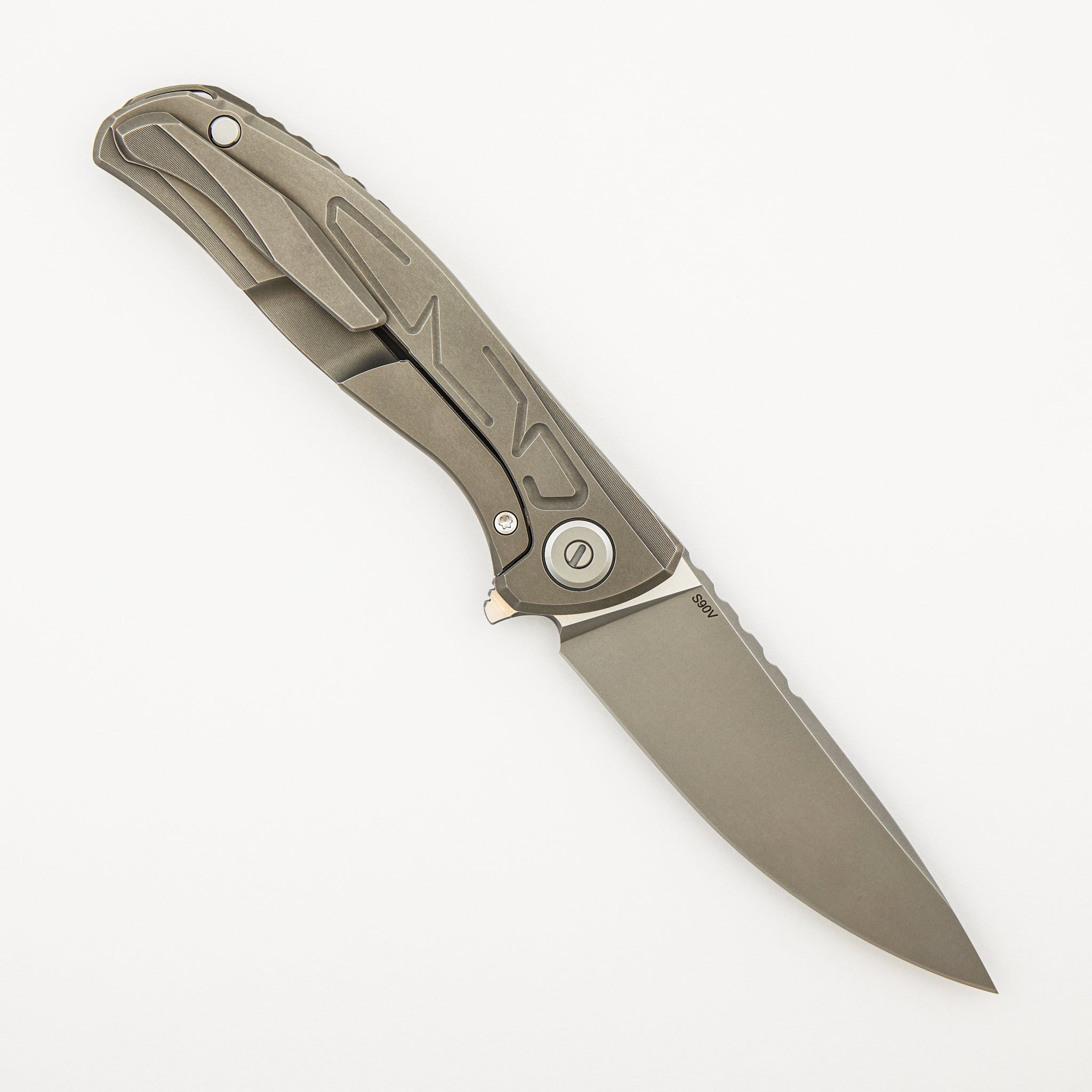 F95 Braces - S90V Blade - Titanium Handle - Washers
