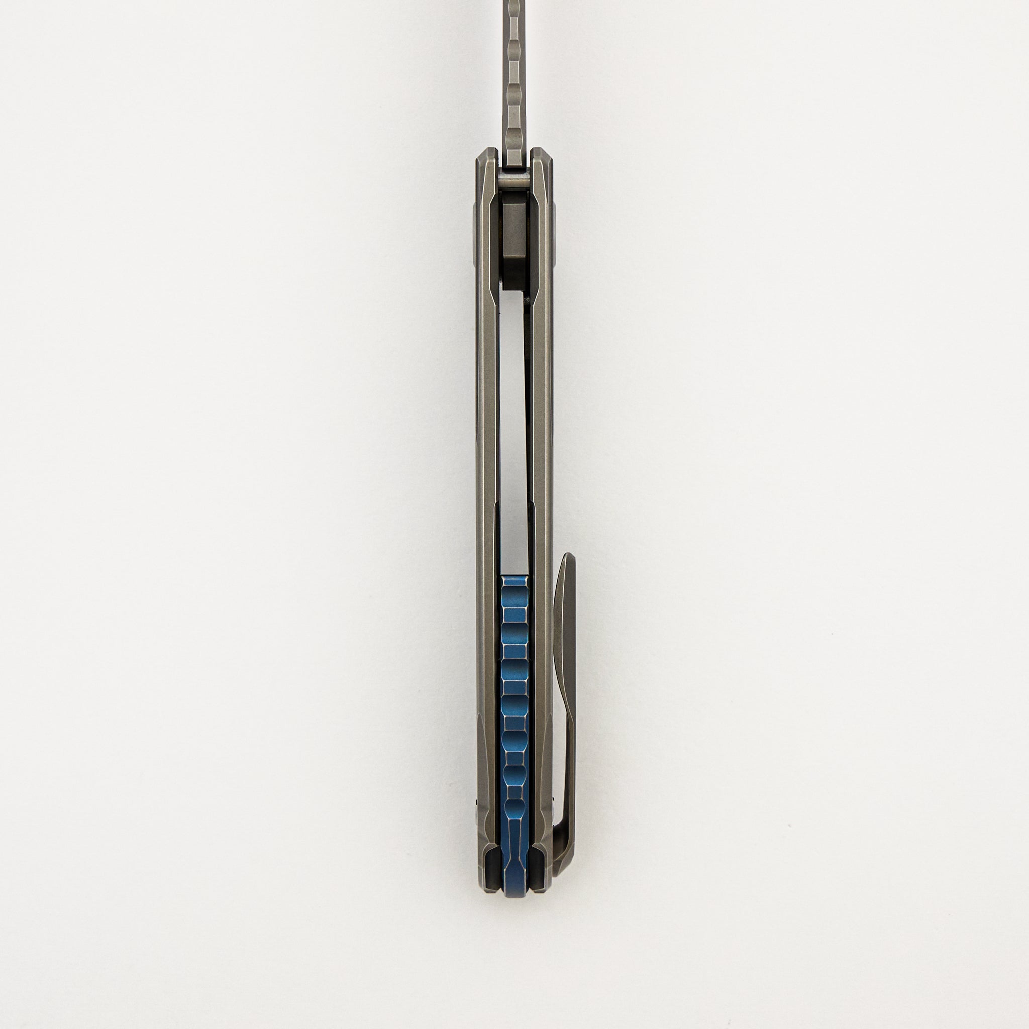 F95 Braces - S90V Blade - Titanium Handle - Blue Accents - Washers