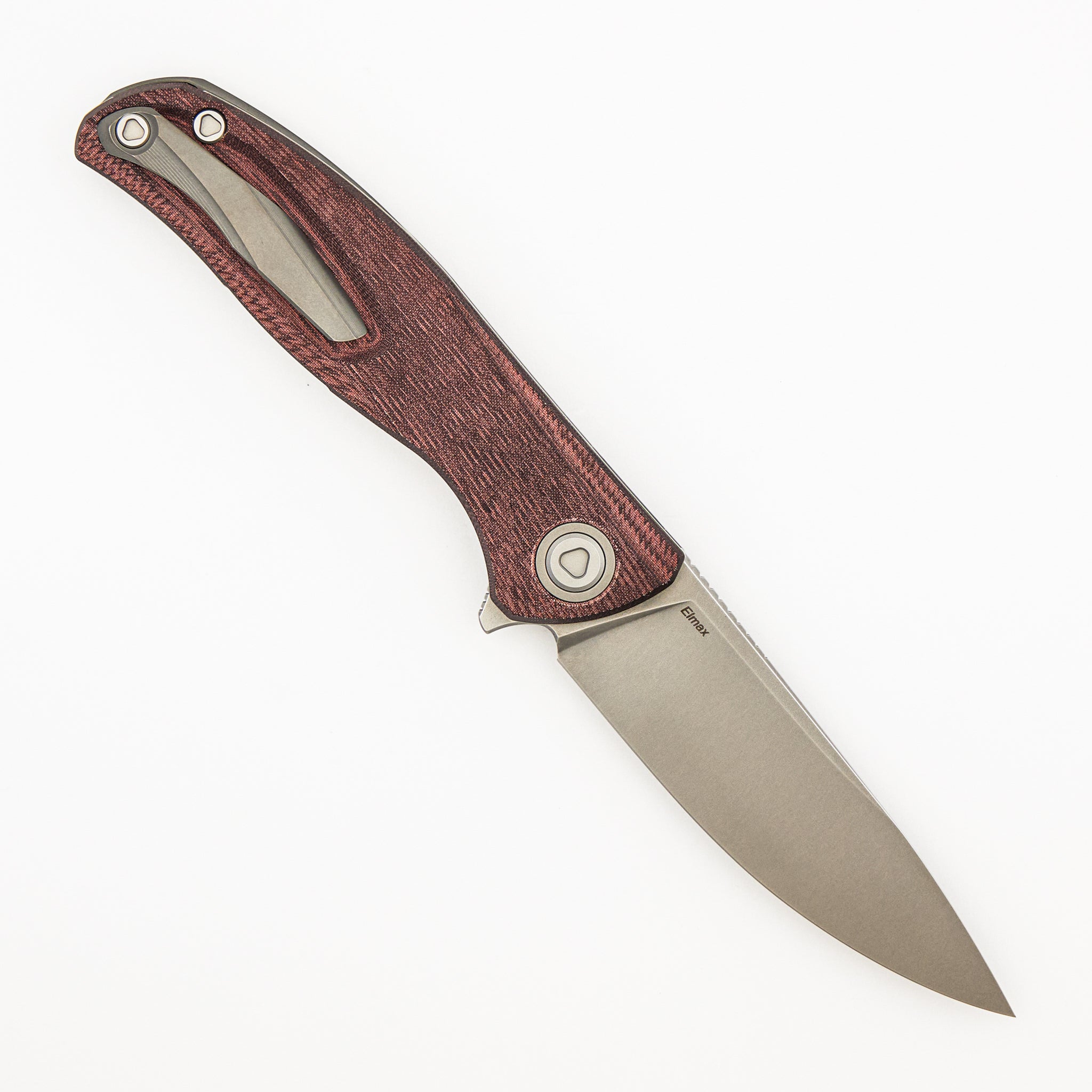 Ursus F95 - Maroon Micarta Handle - Elmax Blade - MRBS