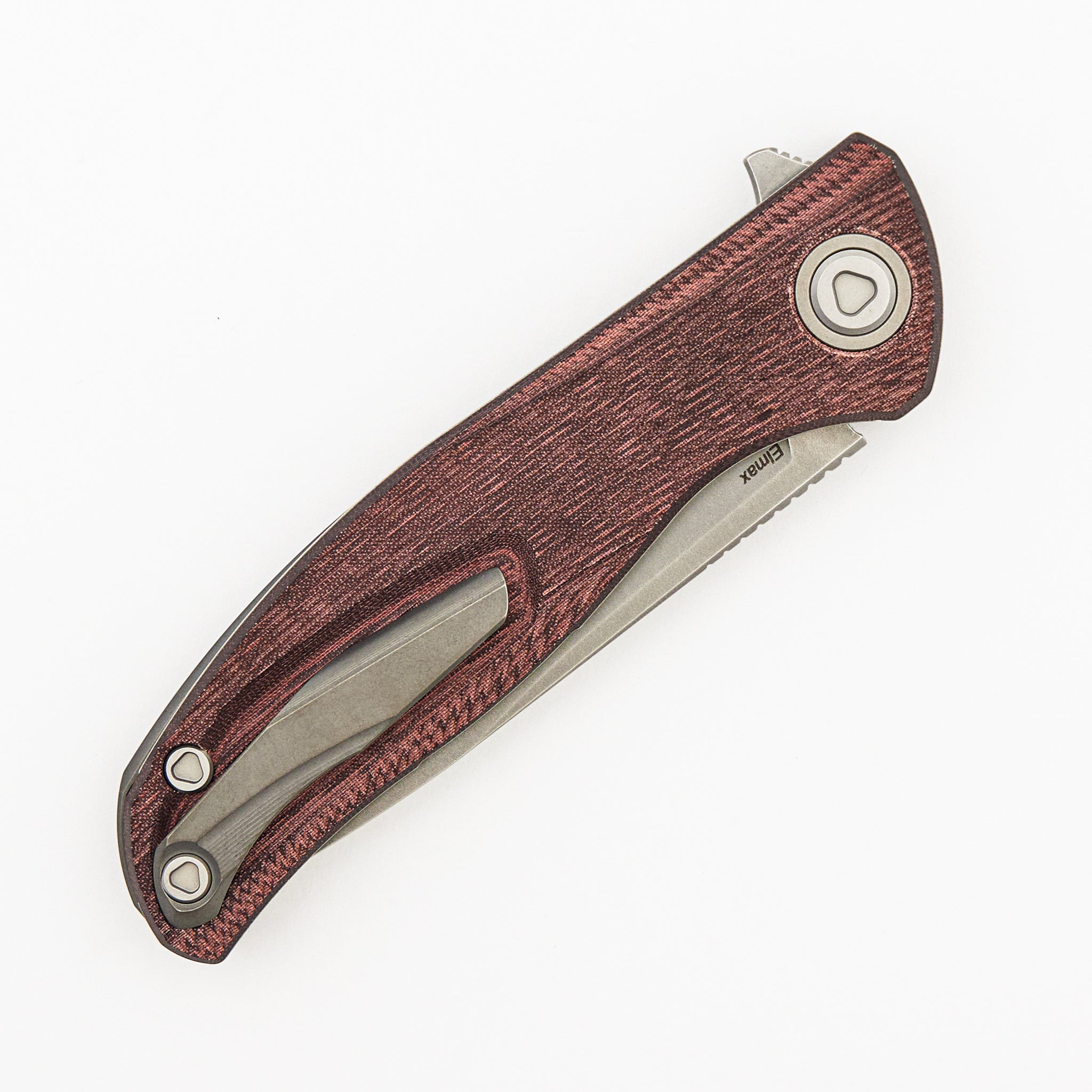 Ursus F95 - Maroon Micarta Handle - Elmax Blade - MRBS