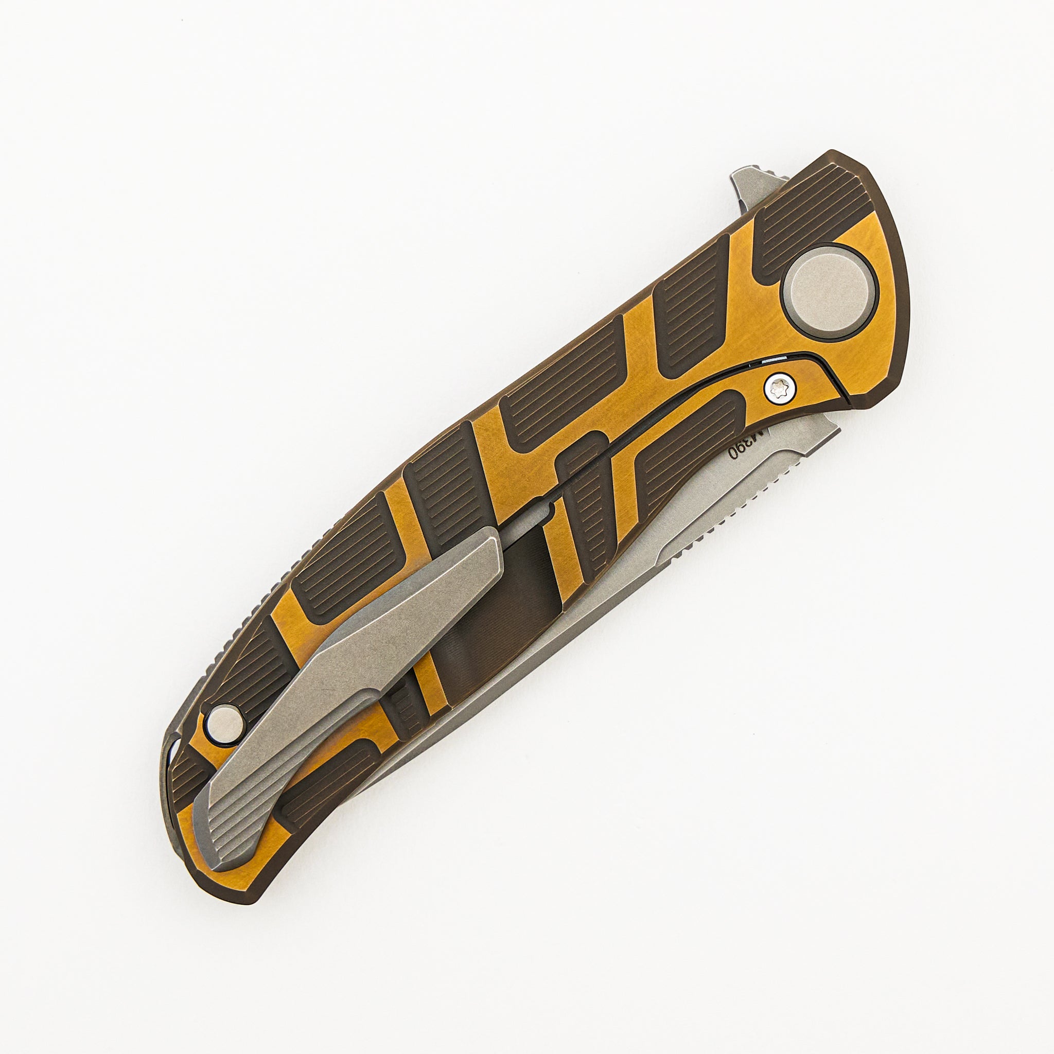 F95 T Pattern Gen. 4 - Bronze Titanium Handle - M390 Blade - MRBS
